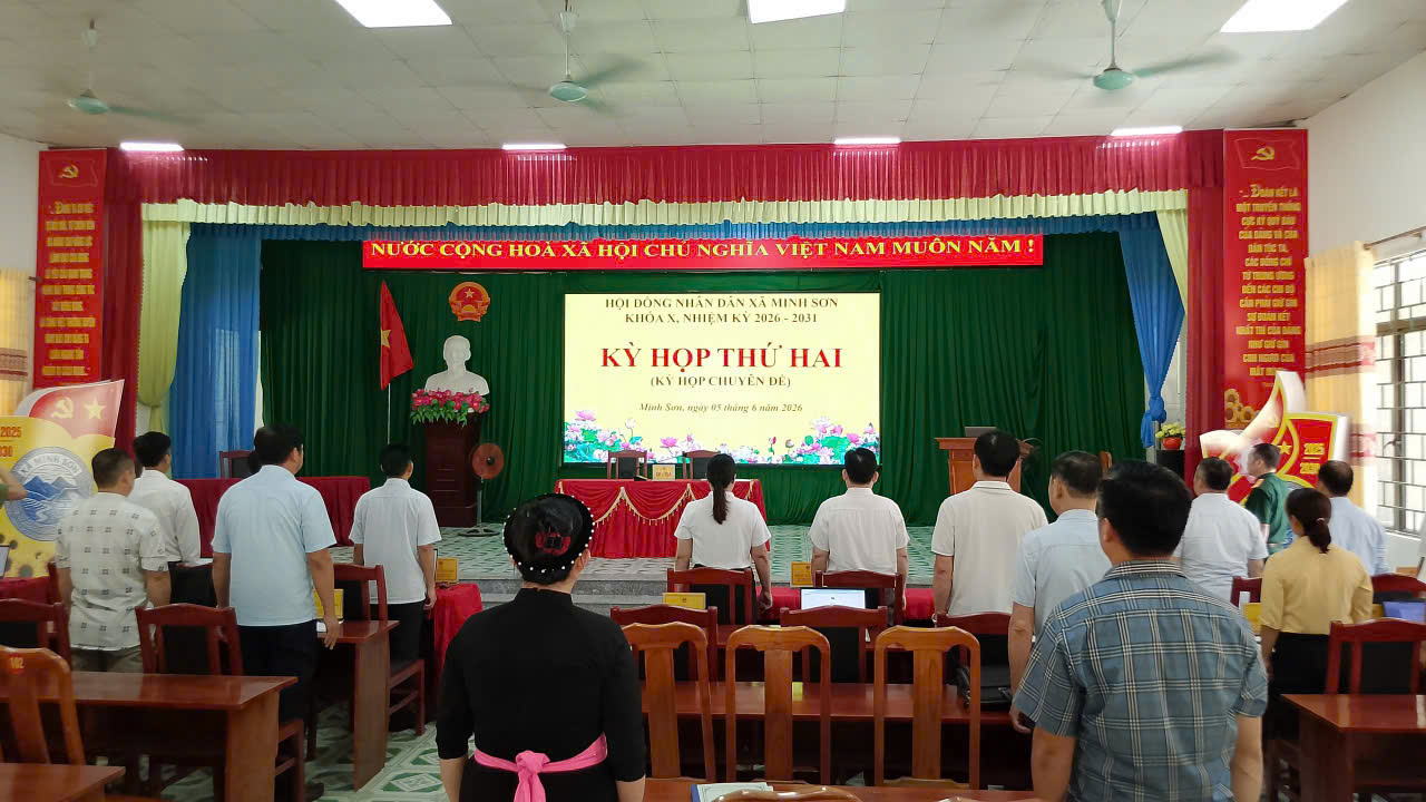 HỘI ĐỒNG NHÂN DÂN XÃ MINH SƠN TỔ CHỨC KỲ HỌP THỨ HAI (CHUYÊN ĐỀ) KHÓA X, NHIỆM KỲ 2026 – 2031