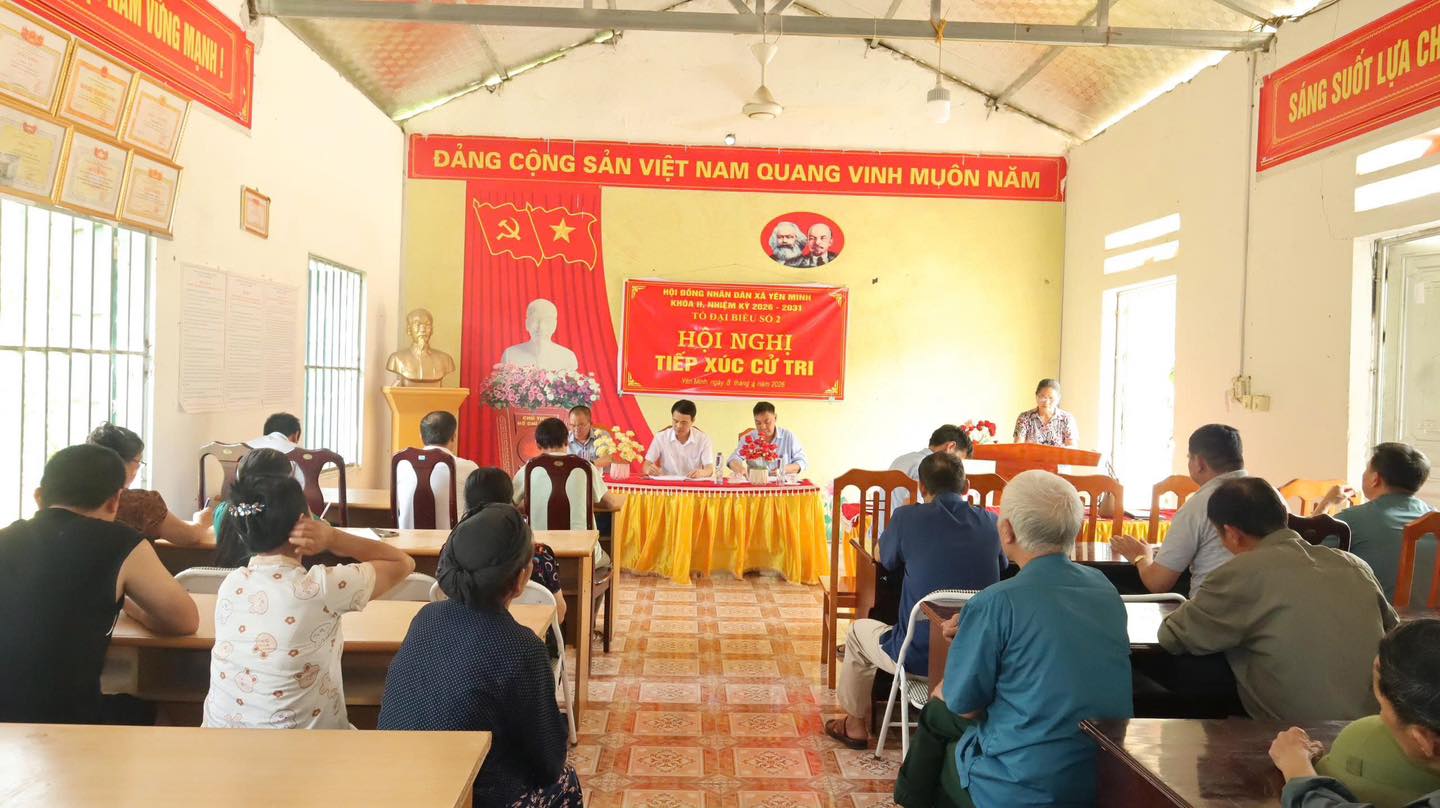 TỔ ĐẠI BIỂU SỐ 02 HĐND XÃ YÊN MINH TIẾP XÚC CỬ TRI SAU KỲ HỌP THỨ NHẤT HĐND XÃ KHÓA II, NHIỆM KỲ 2026–2031
