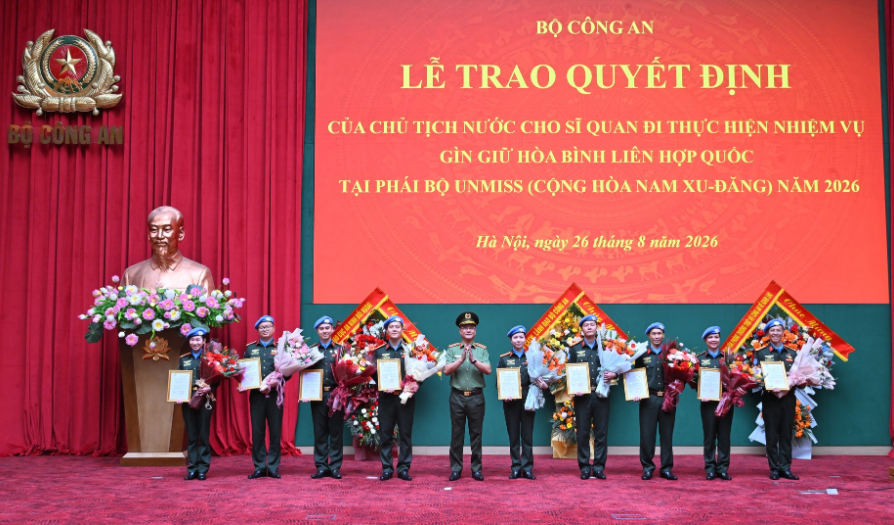 PHÁT HUY TRUYỀN THỐNG, HOÀN THÀNH XUẤT SẮC NHIỆM VỤ GÌN GIỮ HÒA BÌNH LIÊN HỢP QUỐC