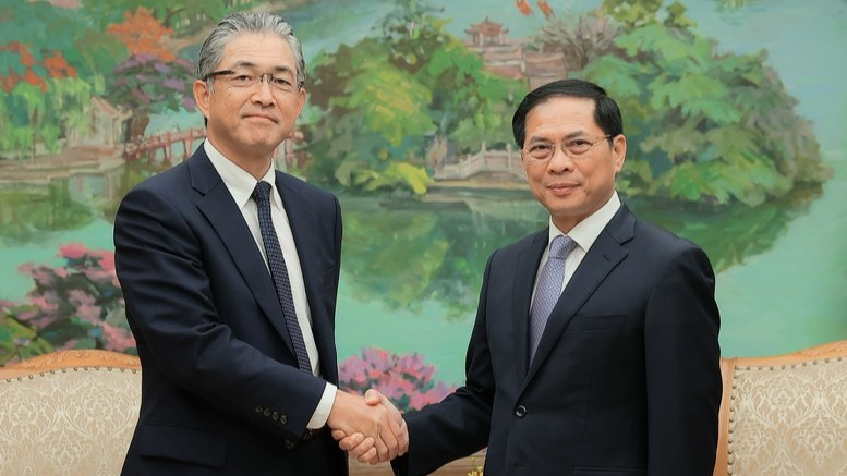 Phó Thủ tướng Bùi Thanh Sơn tiếp Tổng Giám đốc khối điện và hạ tầng toàn cầu Tập đoàn Marubeni (Nhật Bản) Naoki Ito