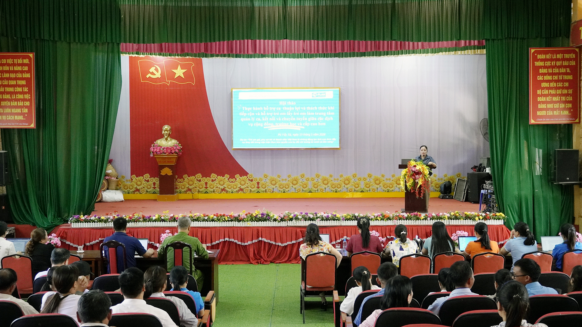 Ban Quản lý Dự án Plan xã Pà Vầy Sủ tổ chức hội thảo nâng cao hiệu quả hỗ trợ, bảo vệ trẻ em