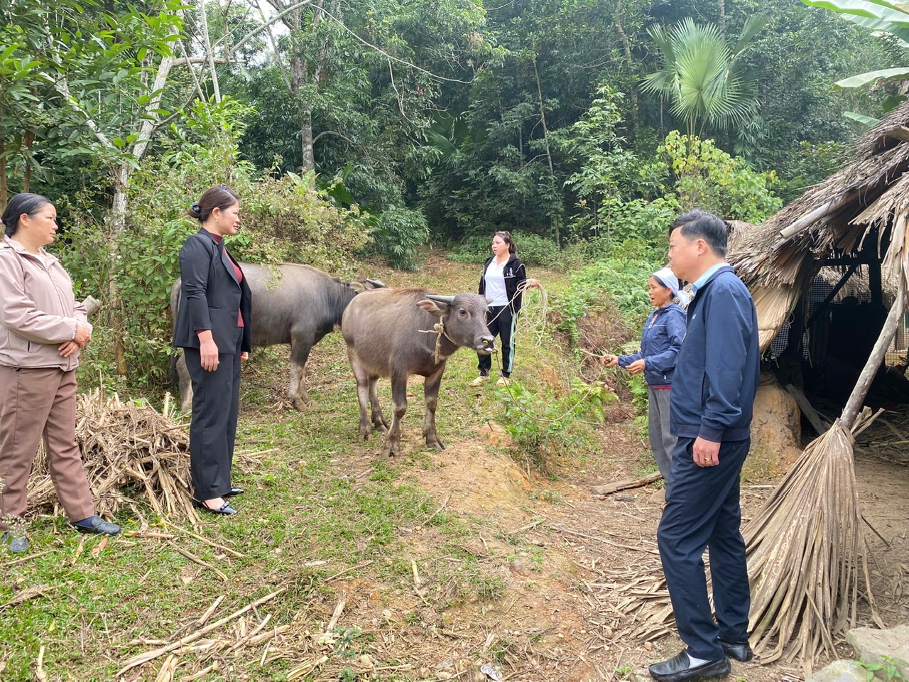 ỦY BAN MTTQ XÃ BẰNG LANG KIỂM TRA HIỆU QUẢ SỬ DỤNG VỐN VAY CHÍNH SÁCH XÃ HỘI