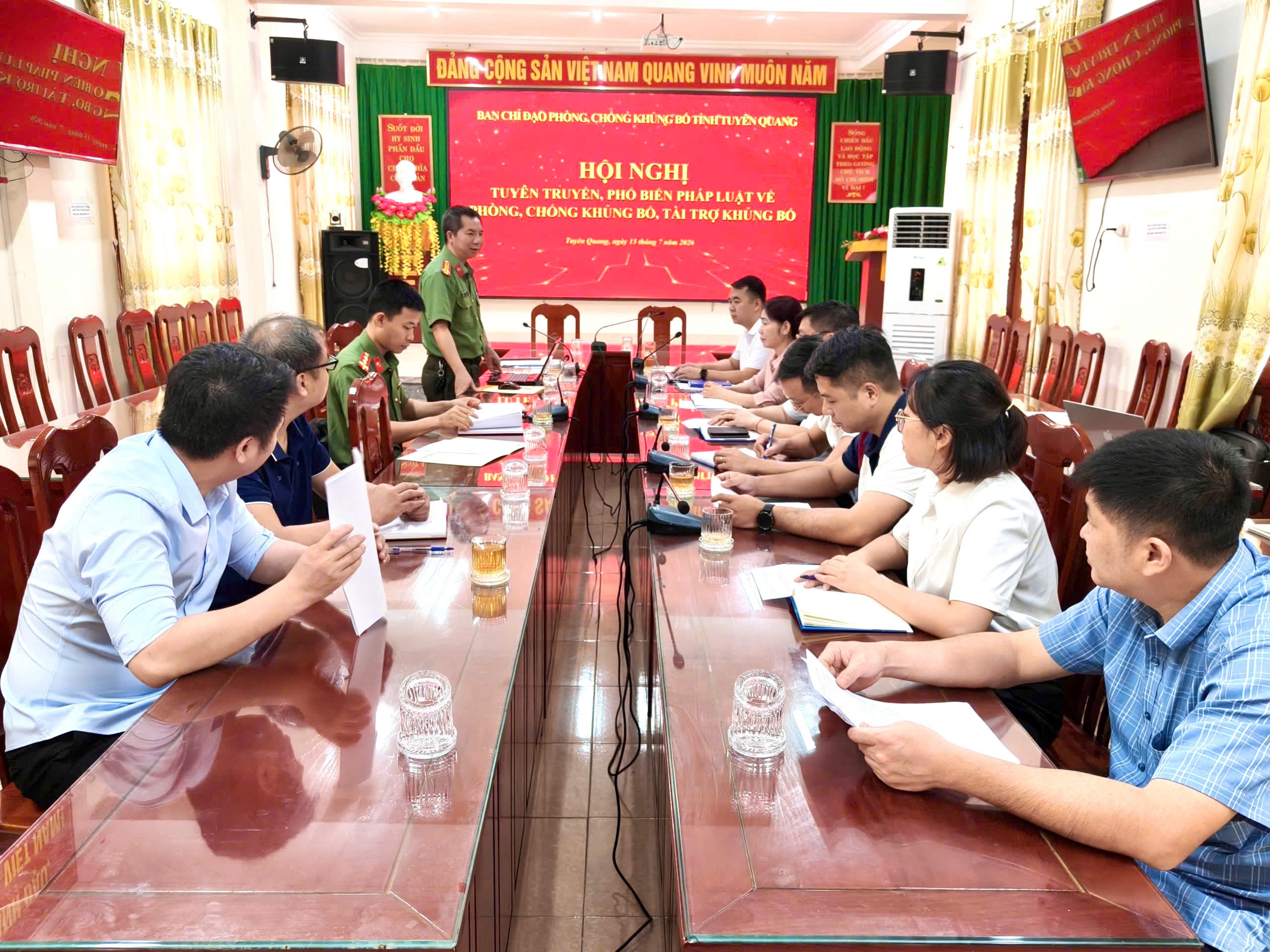 TĂNG CƯỜNG KIỂM TRA, NÂNG CAO HIỆU QUẢ CÔNG TÁC PHÒNG, CHỐNG KHỦNG BỐ TRÊN ĐỊA BÀN TỈNH TUYÊN QUANG