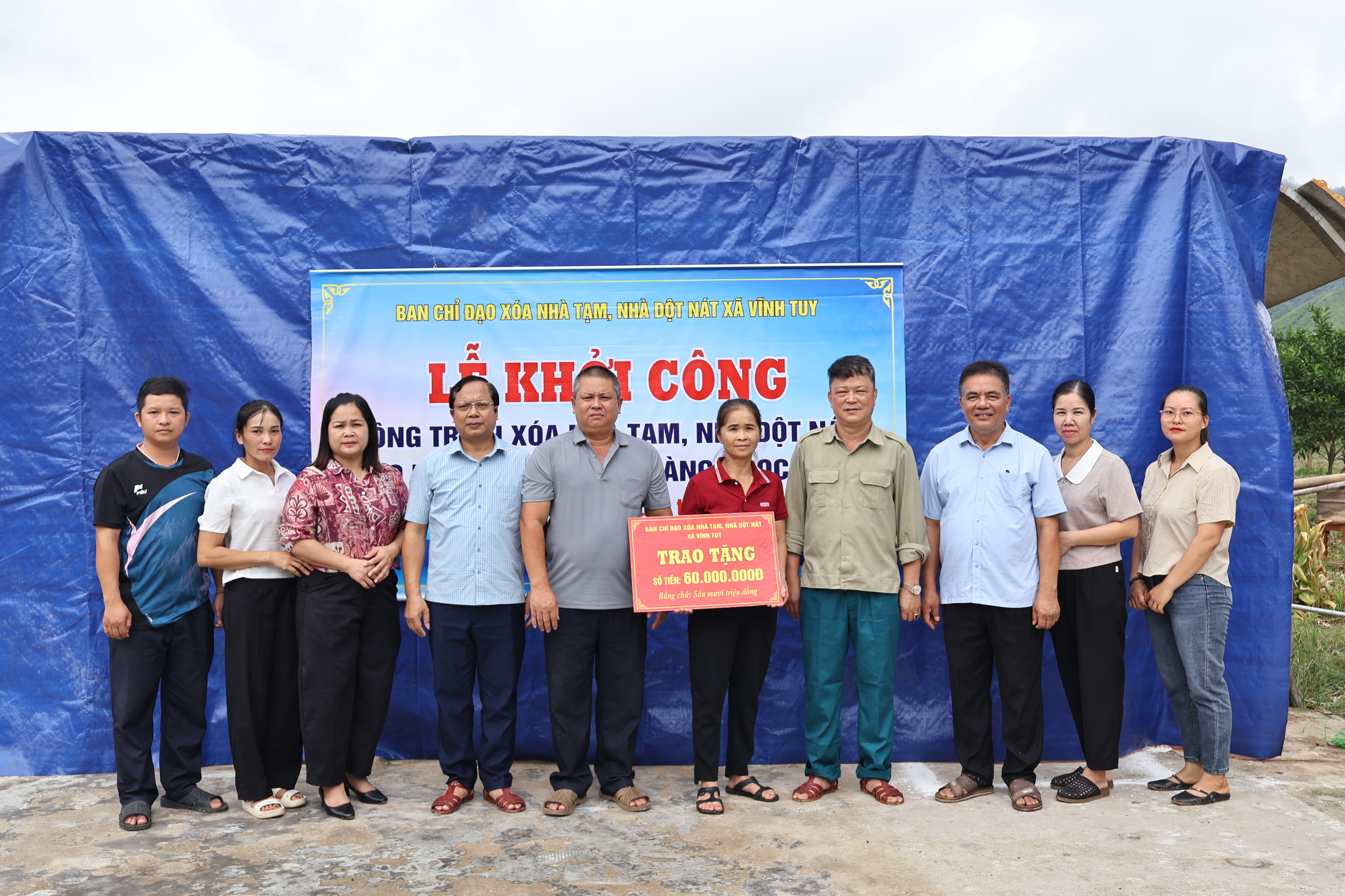 Khởi công xây dựng nhà ở cho hộ gia đình ông Hoàng Ngọc Canh thuộc Chương trình xóa nhà tạm, nhà dột nát năm 2026