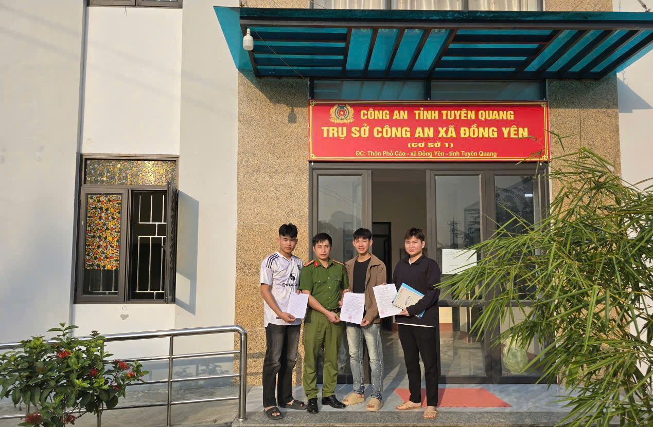 CÔNG AN XÃ ĐỒNG YÊN TUYÊN TRUYỀN, VẬN ĐỘNG CÔNG DÂN XUNG PHONG NHẬP NGŨ NĂM 2026
