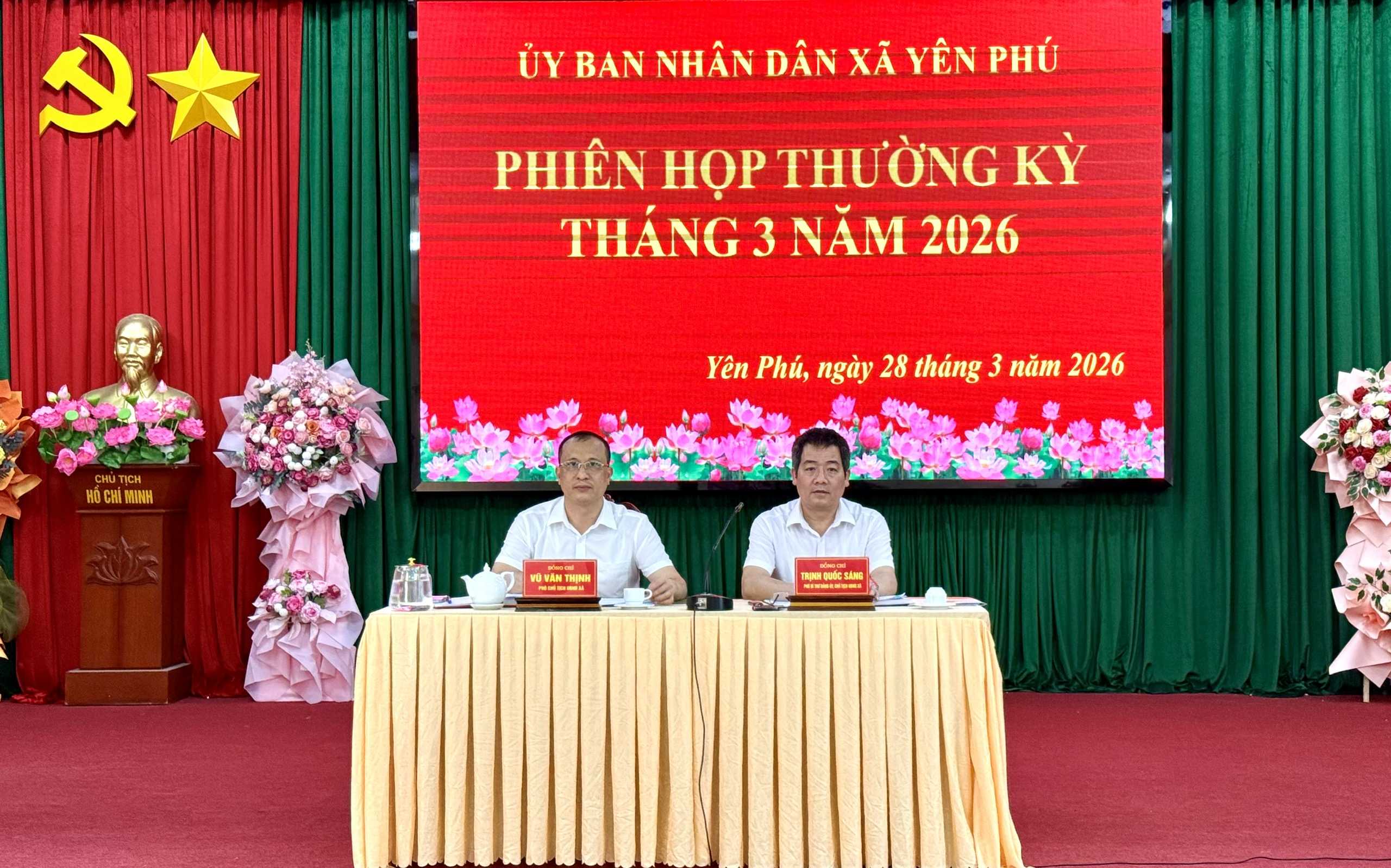 XÃ YÊN PHÚ TỔ CHỨC PHIÊN HỌP THƯỜNG KỲ THÁNG 3