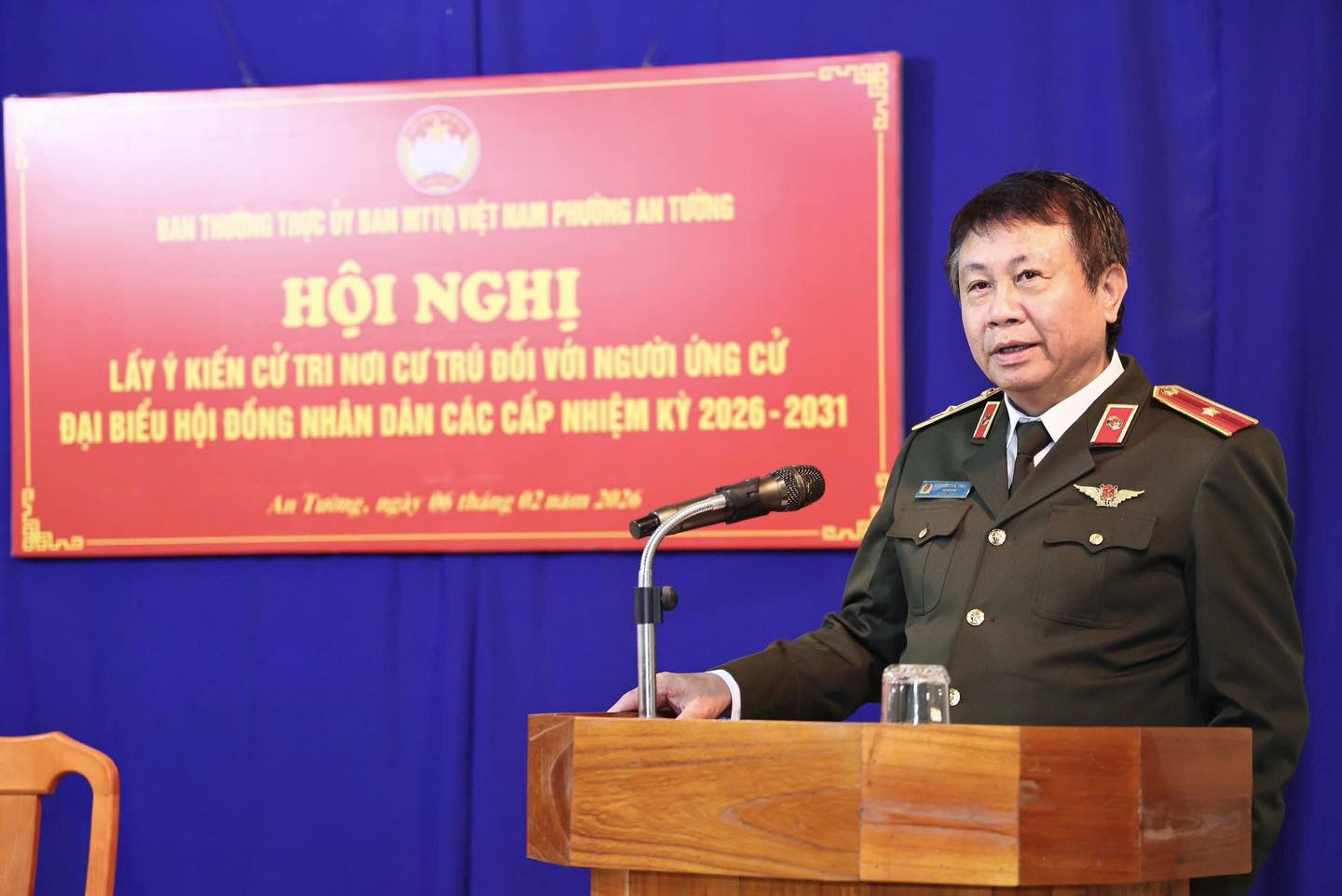 HỘI NGHỊ LẤY Ý KIẾN CỬ TRI NƠI CƯ TRÚ ĐỐI VỚI NGƯỜI ỨNG CỬ ĐẠI BIỂU HĐND CÁC CẤP NHIỆM KỲ 2026 - 2031