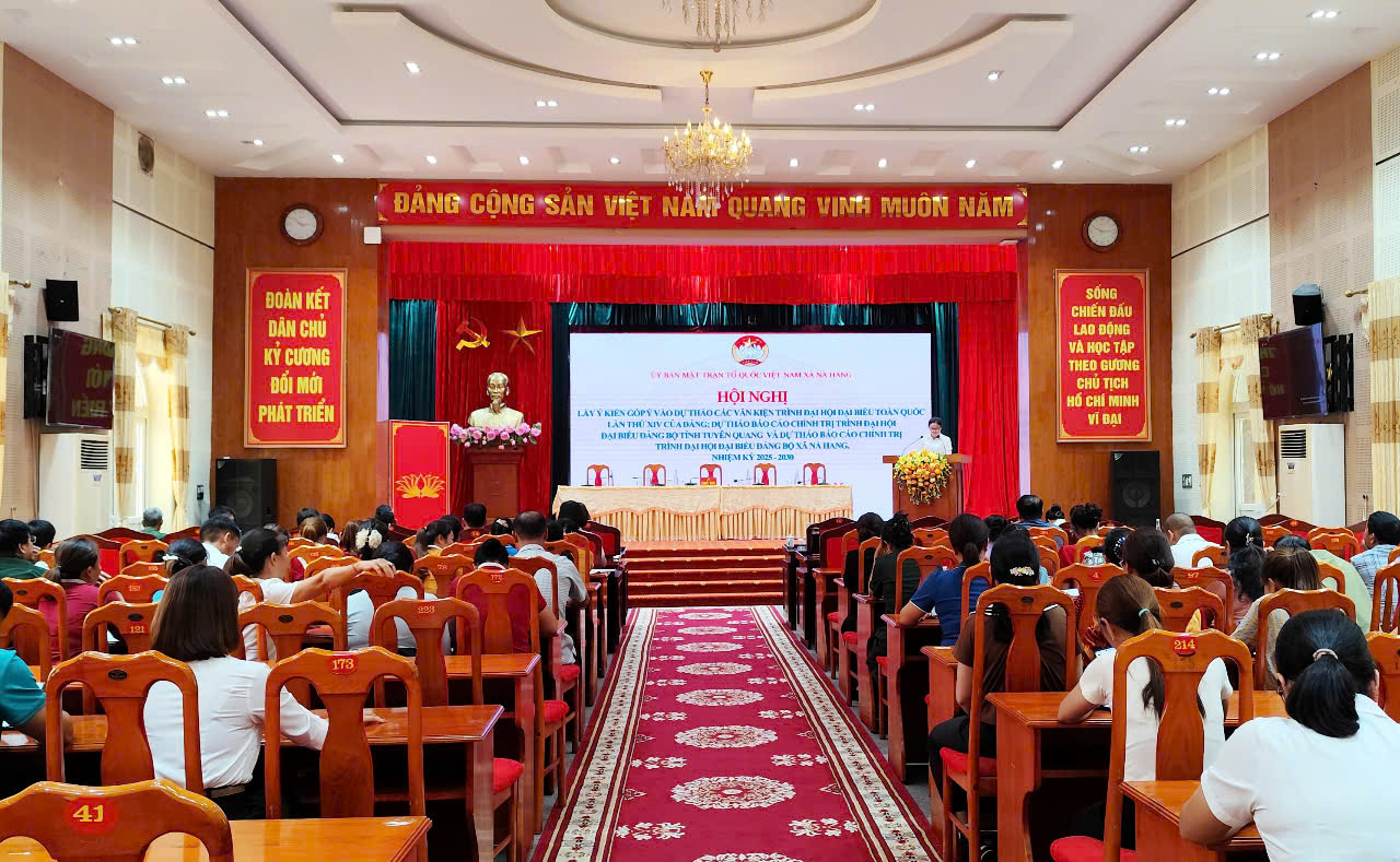 Ủy ban MTTQ Việt Nam xã Nà Hang lấy ý kiến đóng góp vào Dự thảo văn kiện Đại hội Đảng bộ các cấp