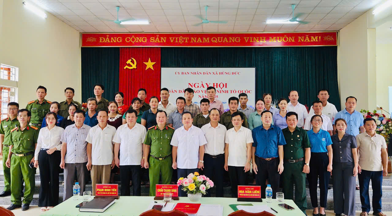 Sôi nổi Ngày hội toàn dân bảo vệ an ninh Tổ quốc tại địa bàn xã Hùng Đức