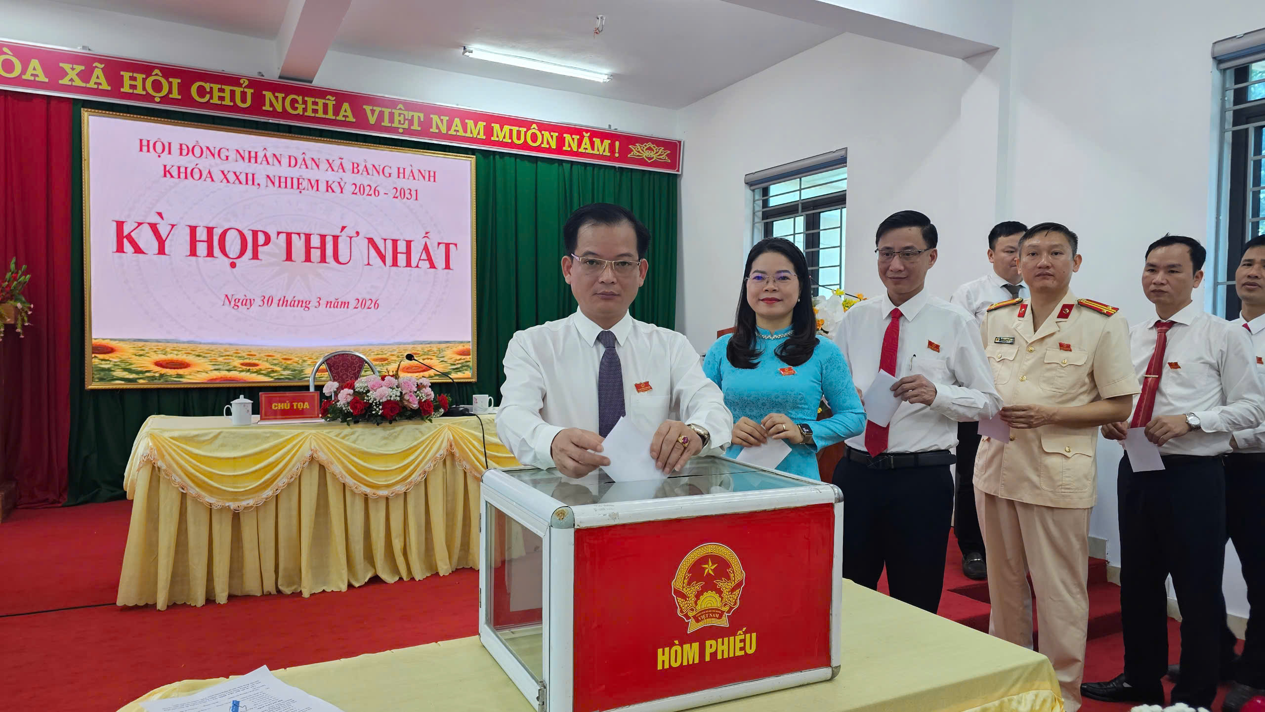 HĐND XÃ BẰNG HÀNH TỔ CHỨC KỲ HỌP LẦN THỨ NHẤT, KHÓA XXII, NHIỆM KỲ 2026-2031 