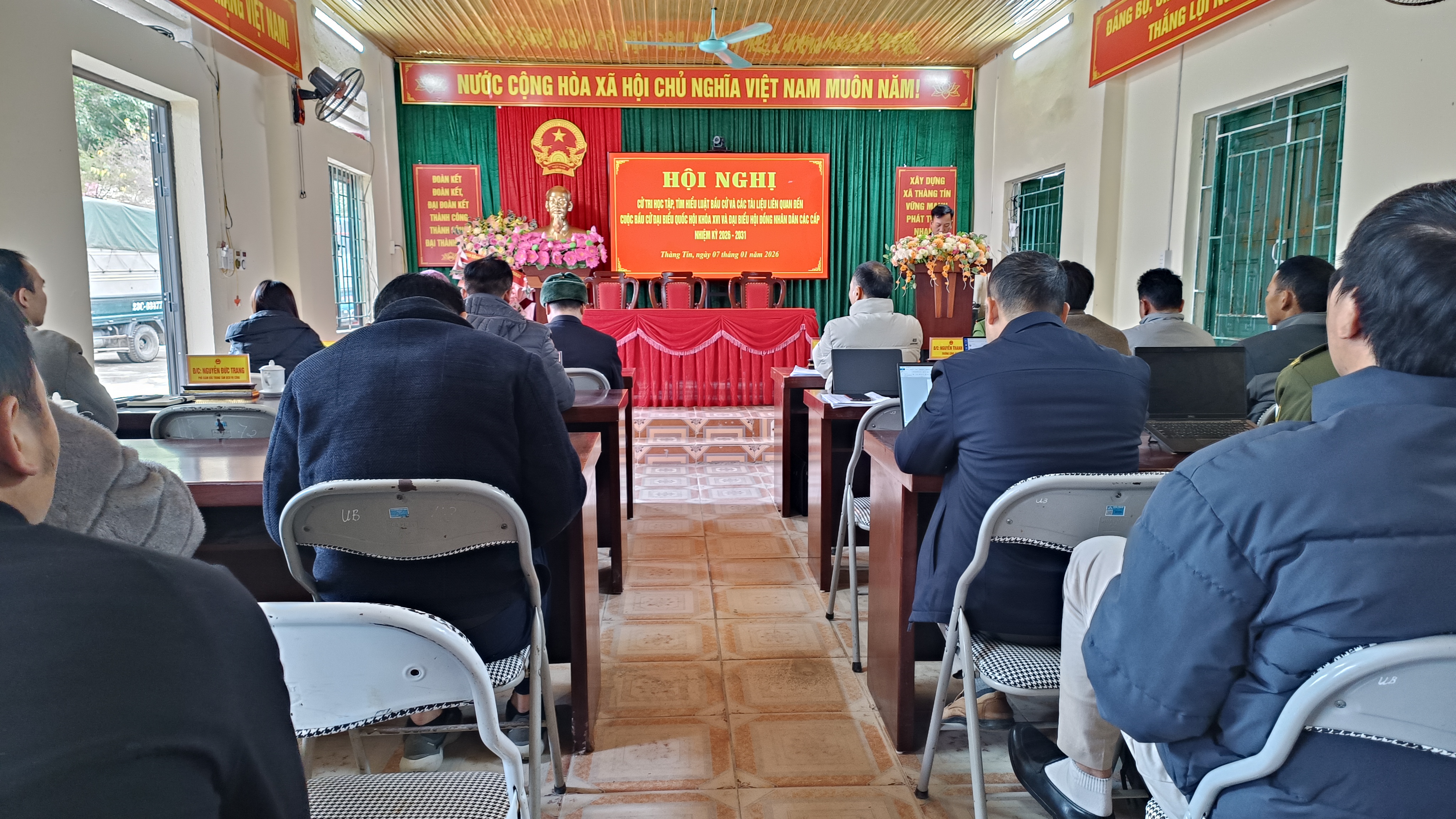 Hội nghị cử tri học tập, tìm hiểu Luật Bầu cử và các tài liệu liên quan đến cuộc bầu cử đại biểu Quốc hội khóa XVI và đại biểu Hội đồng nhân dân các cấp nhiệm kỳ 2026 – 2031.