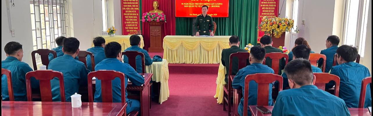 Ban Chỉ Huy Quân sự xã Yên Thành kỷ niệm 91 năm Ngày truyền thống lực lượng Dân quân tự vệ