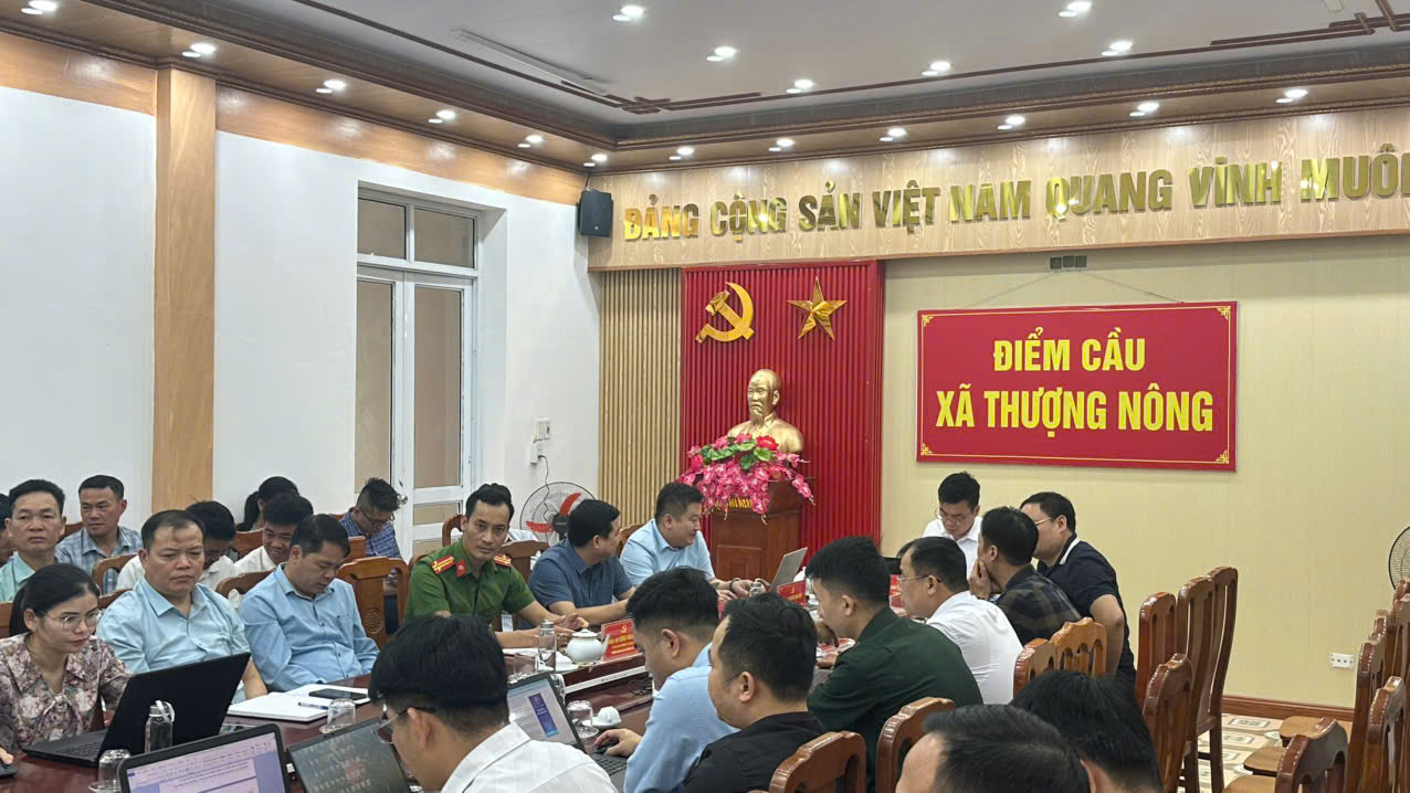 Xã Thượng Nông Tham dự Hội nghị toàn quốc nghiên cứu, học tập, quán triệt và triển khai thực hiện nghị quyết Hôị nghị lần thứ hai Ban Chấp hành Trung ương Đảng Khóa XIV 
