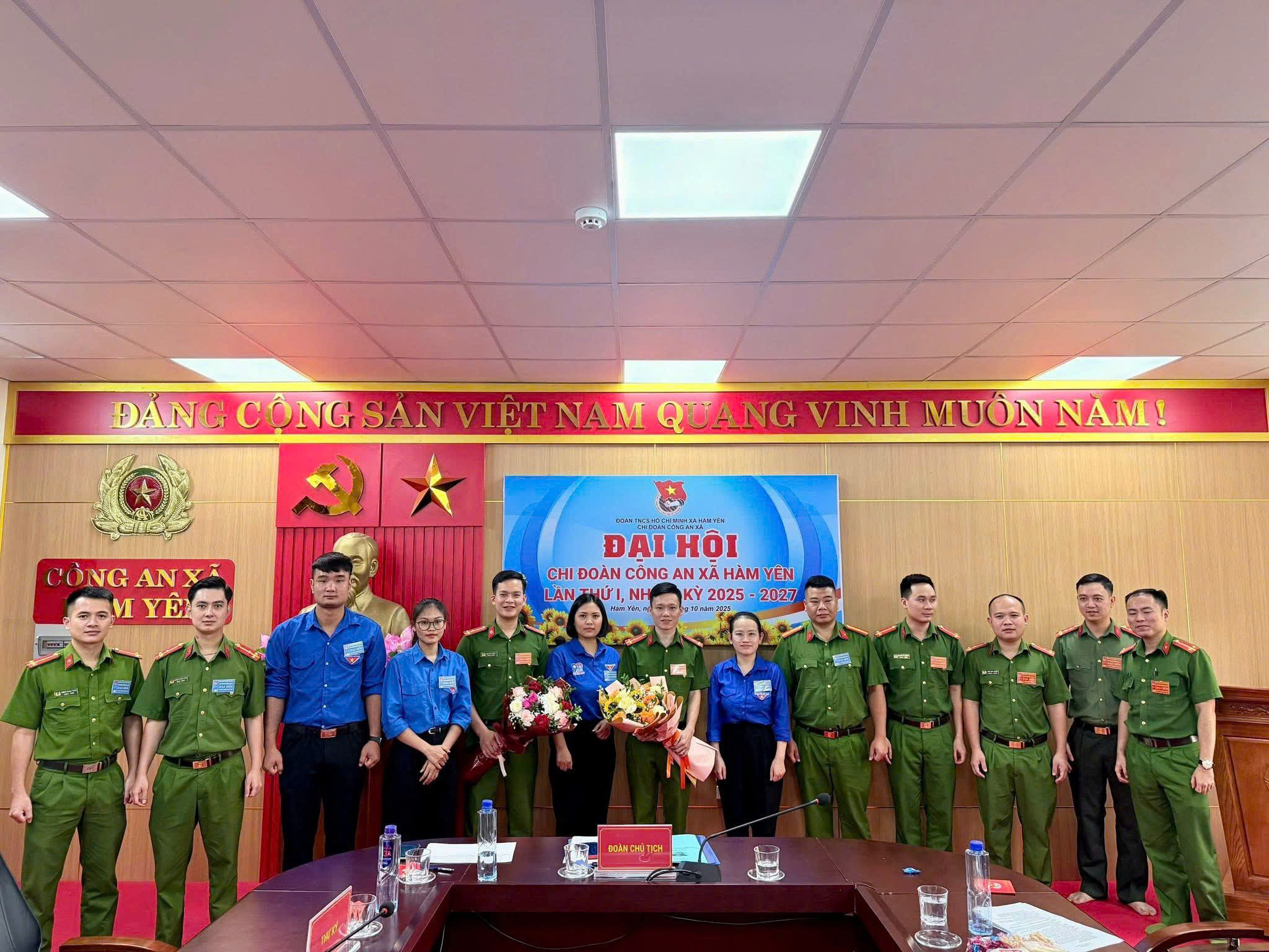 TỔ CHỨC THÀNH CÔNG ĐẠI HỘI CHI ĐOÀN CÔNG AN XÃ HÀM YÊN LẦN THỨ I, NHIỆM KỲ 2025 – 2027 