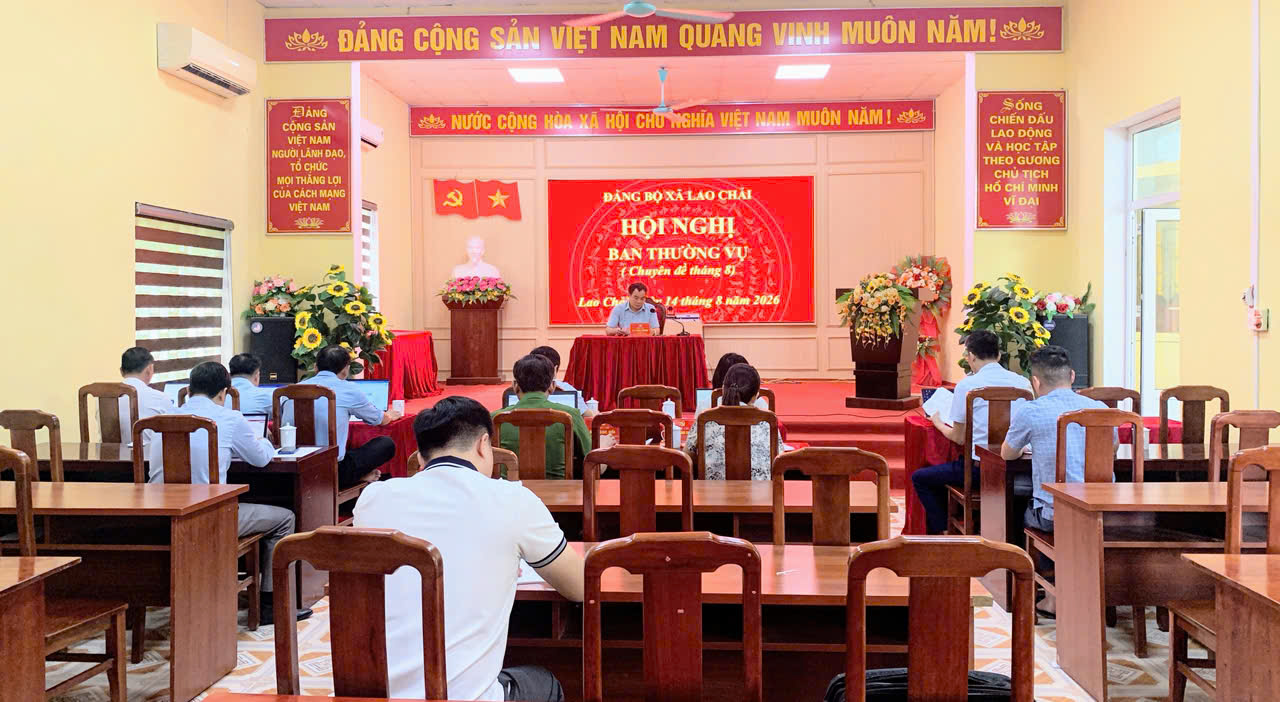 Ban Thường vụ Đảng ủy xã Lao Chải tham vấn phương án sắp xếp đơn vị hành chính cấp xã và triển khai lấy ý kiến Nhân dân