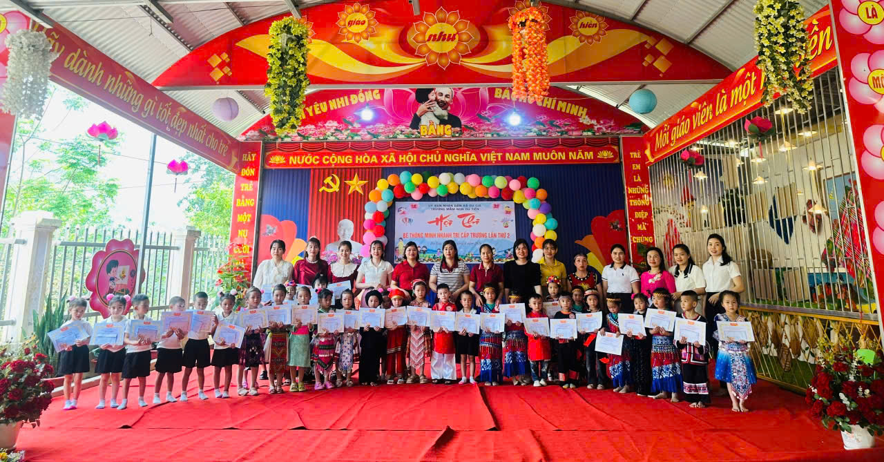 TRƯỜNG MẦM NON DU TIẾN TỔ CHỨC HỘI THI “BÉ THÔNG MINH – NHANH TRÍ”