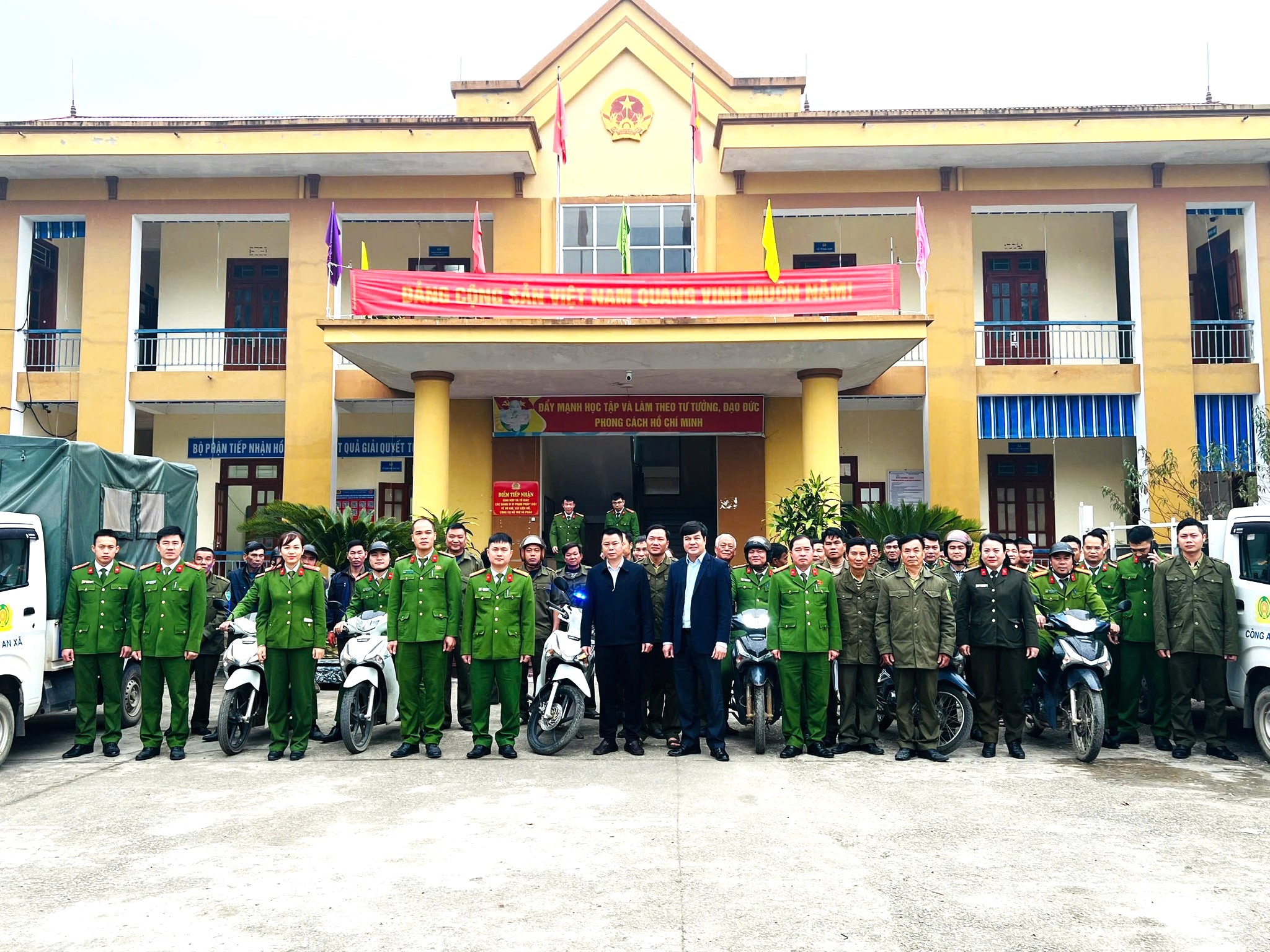 Công an xã Tân Thanh ra quân thực hiện cao điểm tấn công, trấn áp tội phạm 