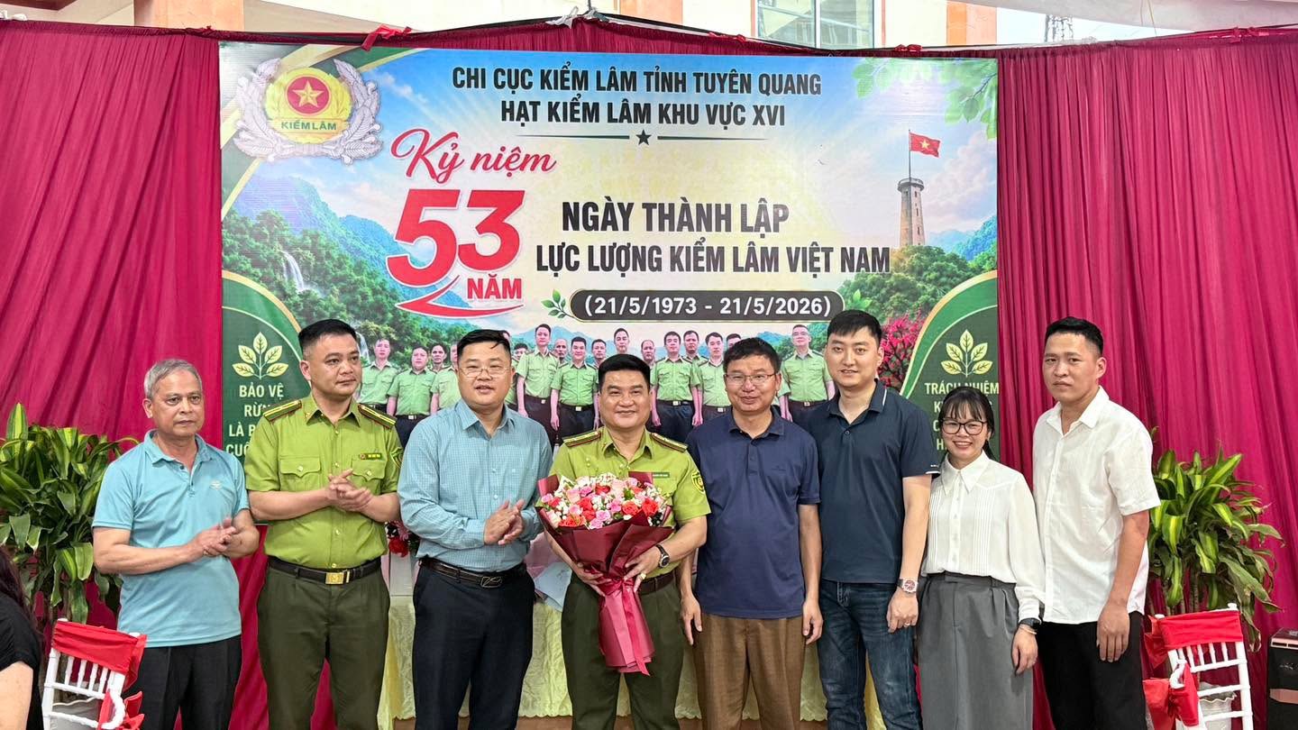 HẠT KIỂM LÂM KHU VỰC XVI KỶ NIỆM NGÀY THÀNH LẬP NGÀNH