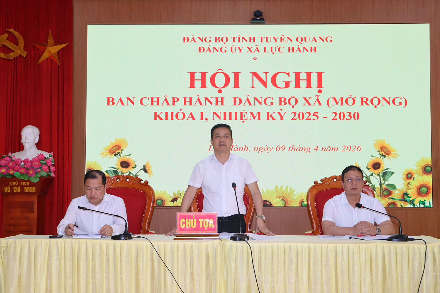 Lực Hành tổ chức Hội nghị Ban Chấp hành Đảng bộ lần thứ ba (mở rộng) khóa I, nhiệm kỳ 2025-2030