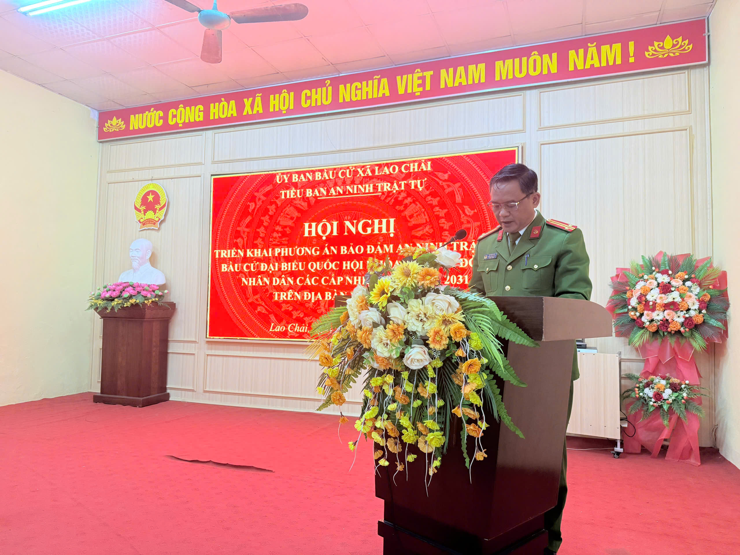 LAO CHẢI: SIẾT CHẶT CÔNG TÁC AN NINH TRẬT TỰ, HƯỚNG TỚI KỲ BẦU CỦA ĐẠI BIỂU QUỐC HỘI KHÓA XVI VÀ HĐND CÁC CẤP