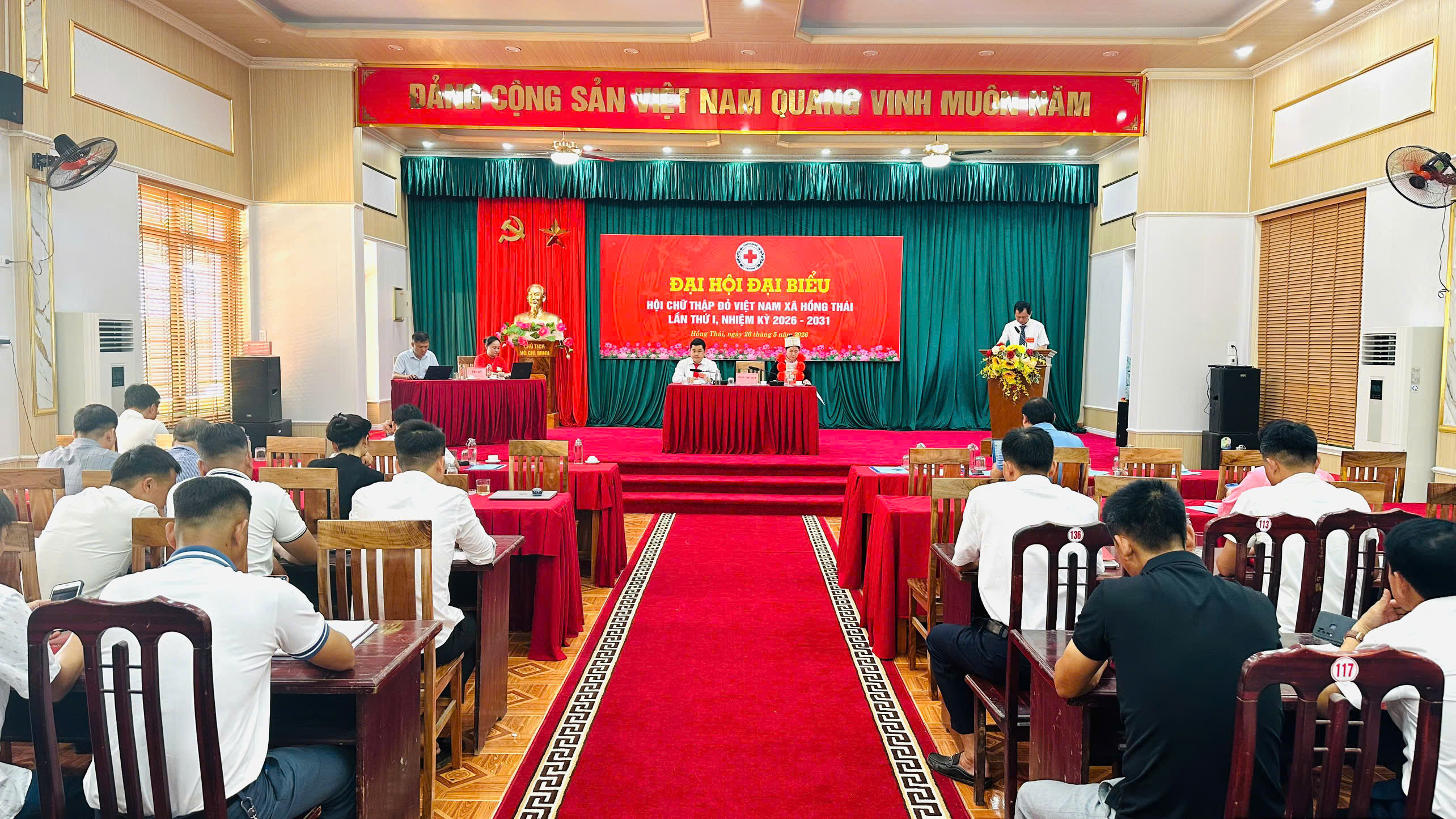 Đại hội đại biểu Hội Chữ thập đỏ Việt Nam xã Hồng Thái lần thứ I, nhiệm kỳ 2026 - 2031.