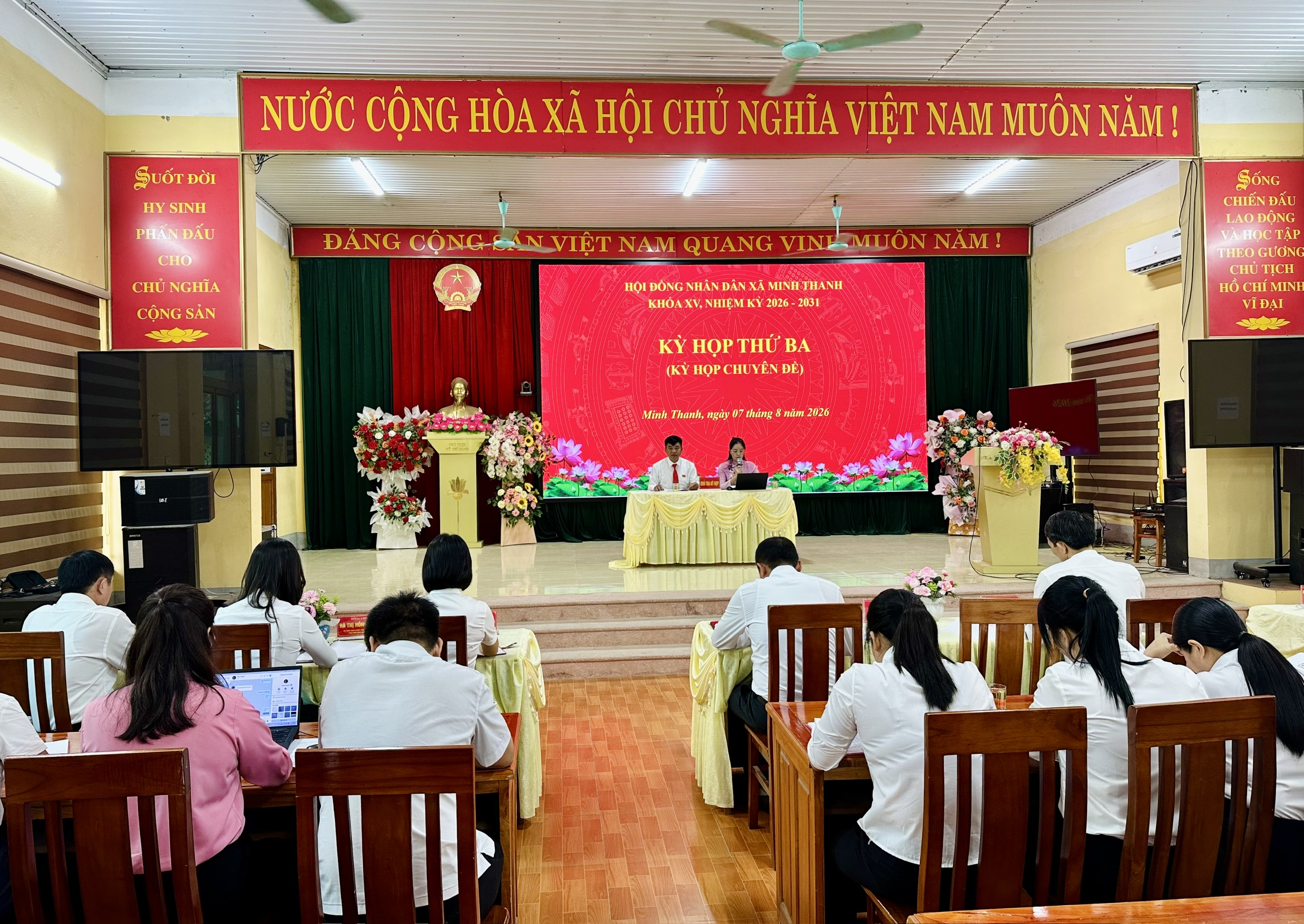 HĐND xã Minh Thanh tổ chức Kỳ họp thứ ba (chuyên đề) khóa XV, nhiệm kỳ 2026 - 2031