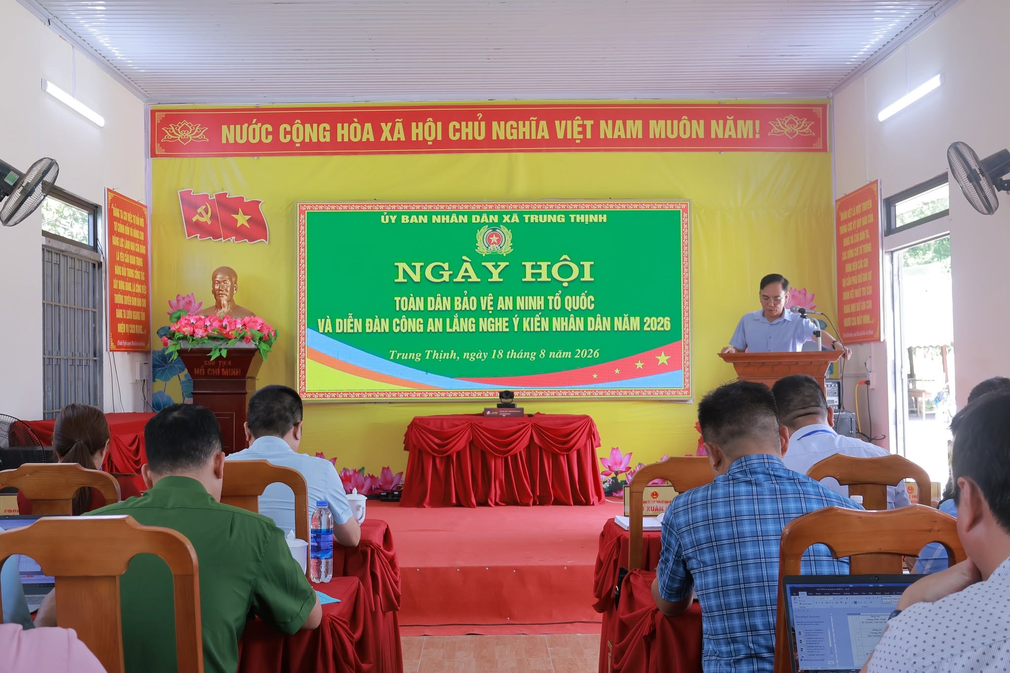 XÃ TRUNG THỊNH TỔ CHỨC NGÀY HỘI TOÀN DÂN BẢO VỆ AN NINH TỔ QUỐC NĂM 2026