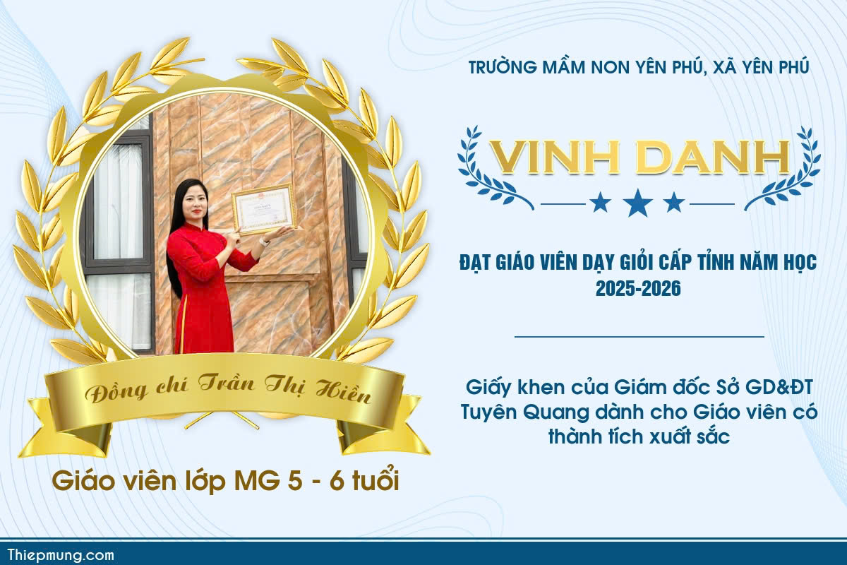 Trường mầm non Yên Phú tham gia Hội thi Giáo viên dạy giỏi cấp tỉnh năm học 2025-2026