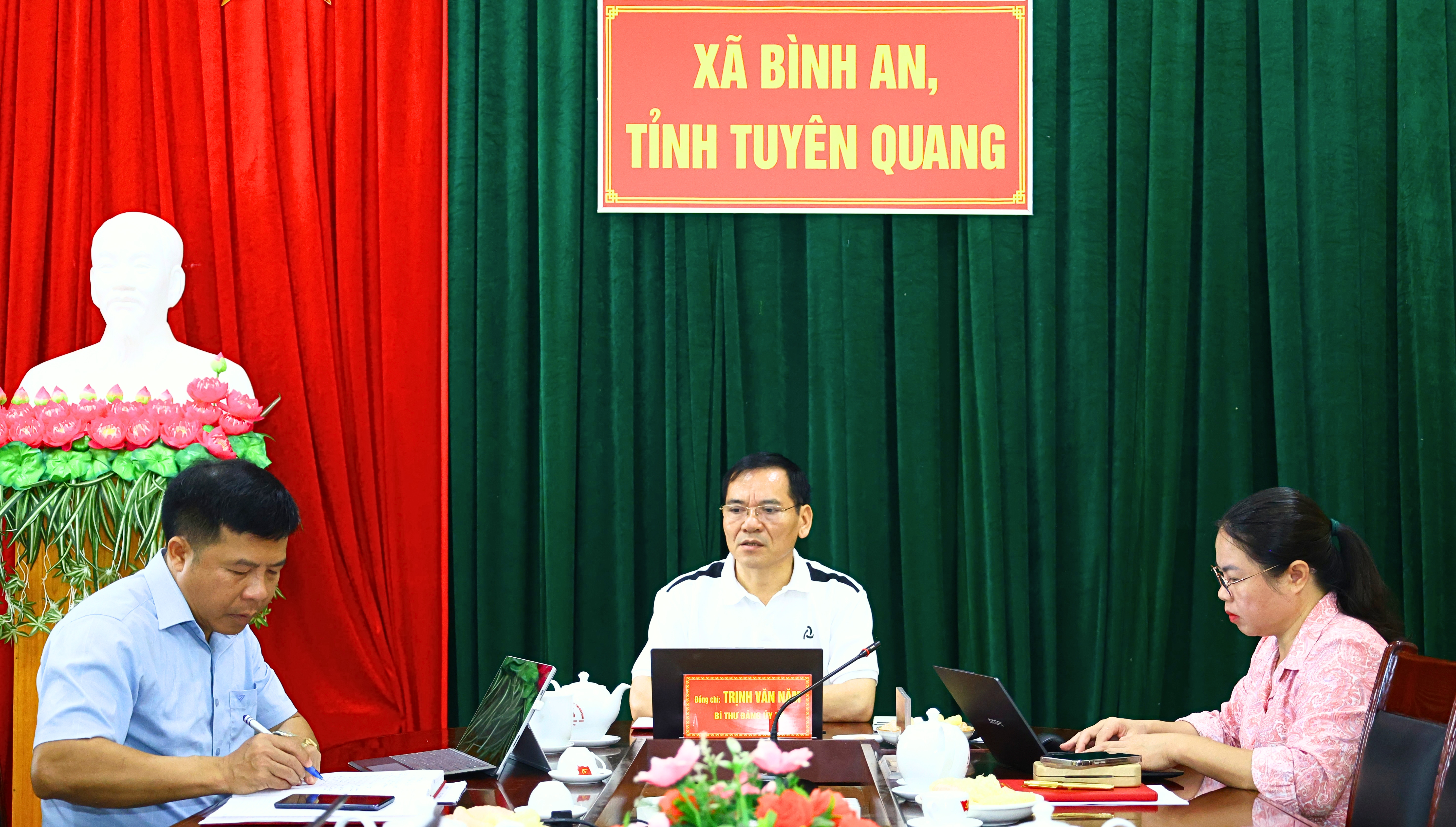 Thường trực Đảng ủy xã Bình An tổ chức họp thường trực định kỳ tháng 9 năm 2026