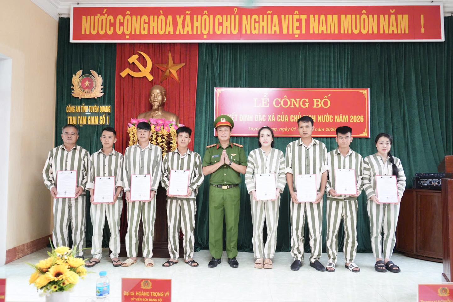 CÔNG BỐ QUYẾT ĐỊNH ĐẶC XÁ CỦA CHỦ TỊCH NƯỚC NĂM 2026