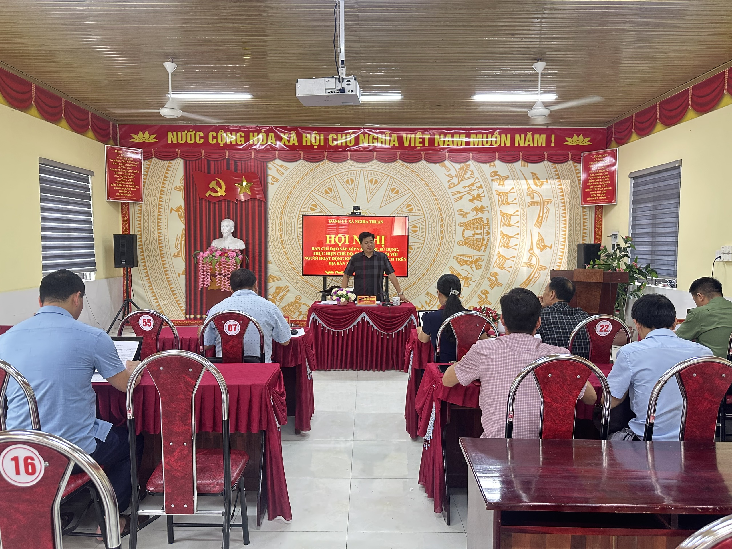 Nghĩa Thuận: Hội nghị Ban Chỉ đạo sắp xếp thôn và bố trí, sử dụng, thực hiện chế độ, chính sách đối với người hoạt động không chuyên trách trên địa bàn xã Nghĩa Thuận