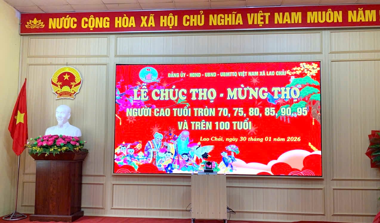 XÃ LAO CHẢI TỔ CHỨC LỄ MỪNG THỌ – CHÚC THỌ NGƯỜI CAO TUỔI NĂM 2026