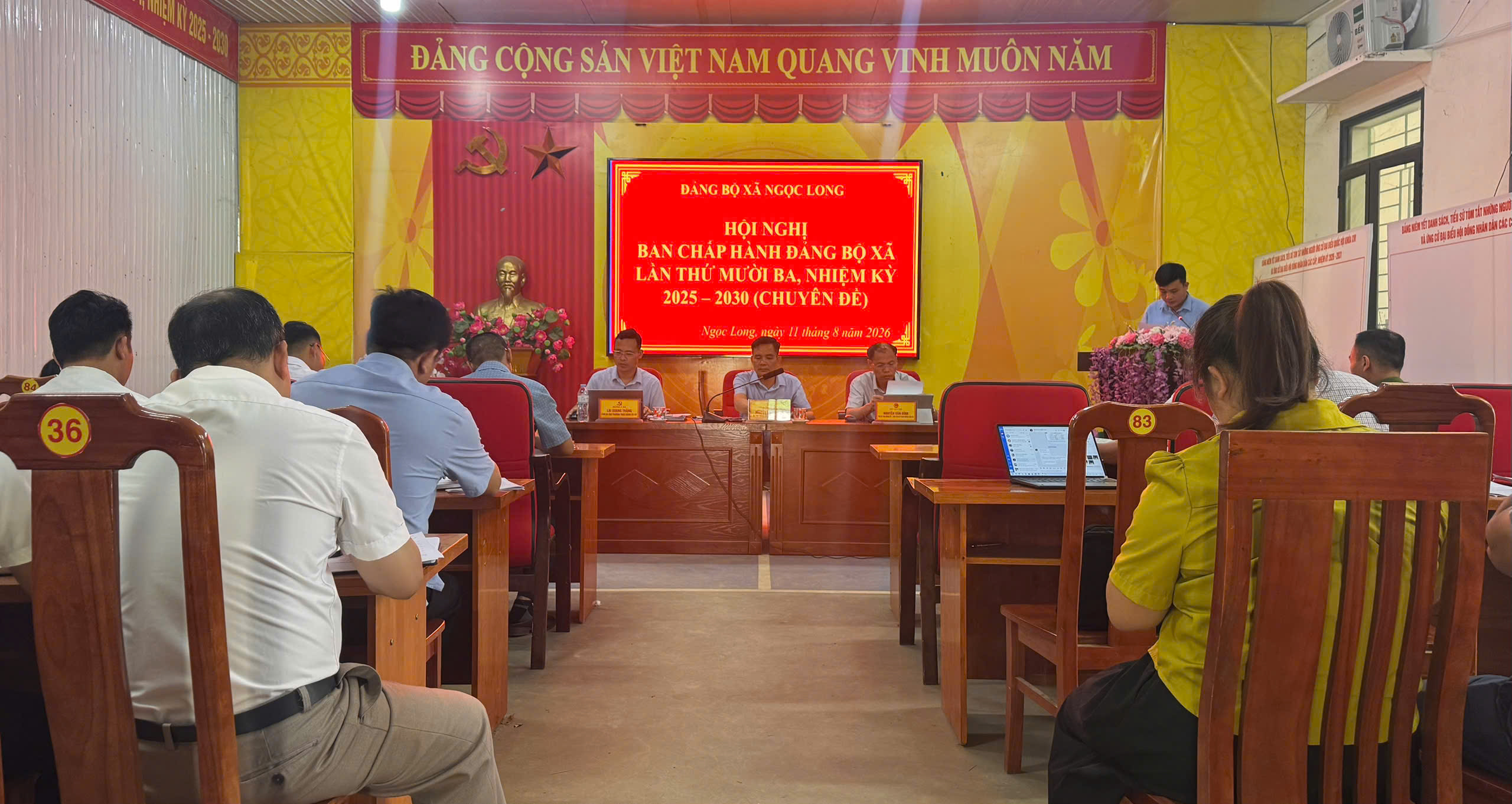 HỘI NGHỊ BAN CHẤP HÀNH ĐẢNG BỘ XÃ NGỌC LONG LẦN THỨ MƯỜI BA, KHÓA I, NHIỆM KỲ 2025 - 2030