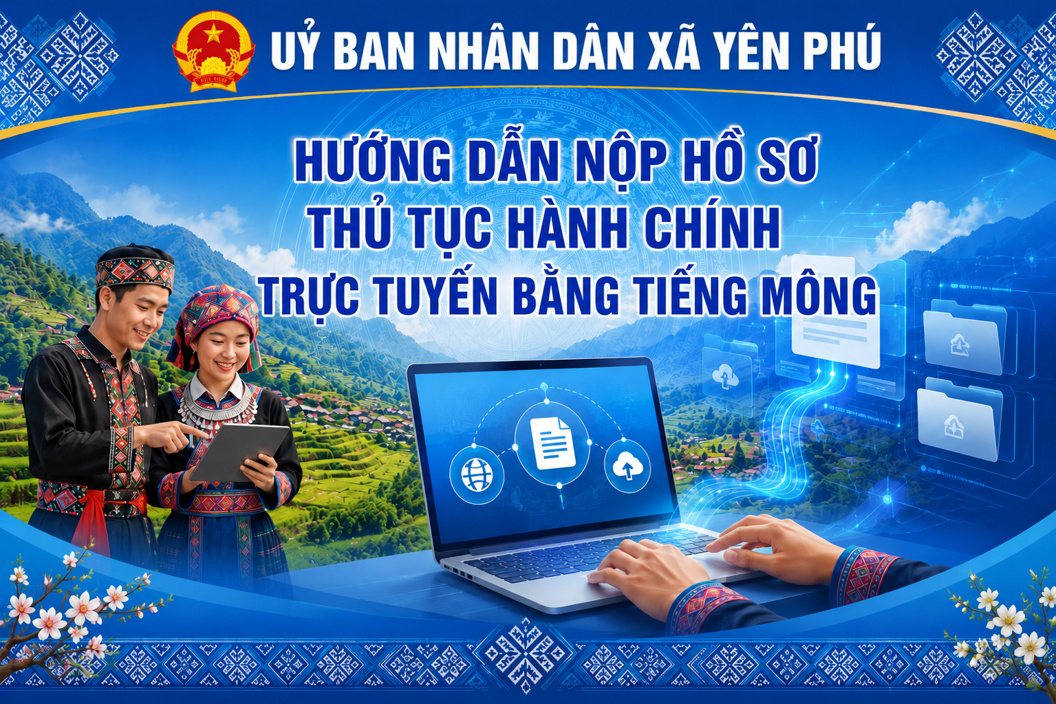 Hướng dẫn nộp hồ sơ Thủ tục hành chính trực tuyến bằng tiếng Mông