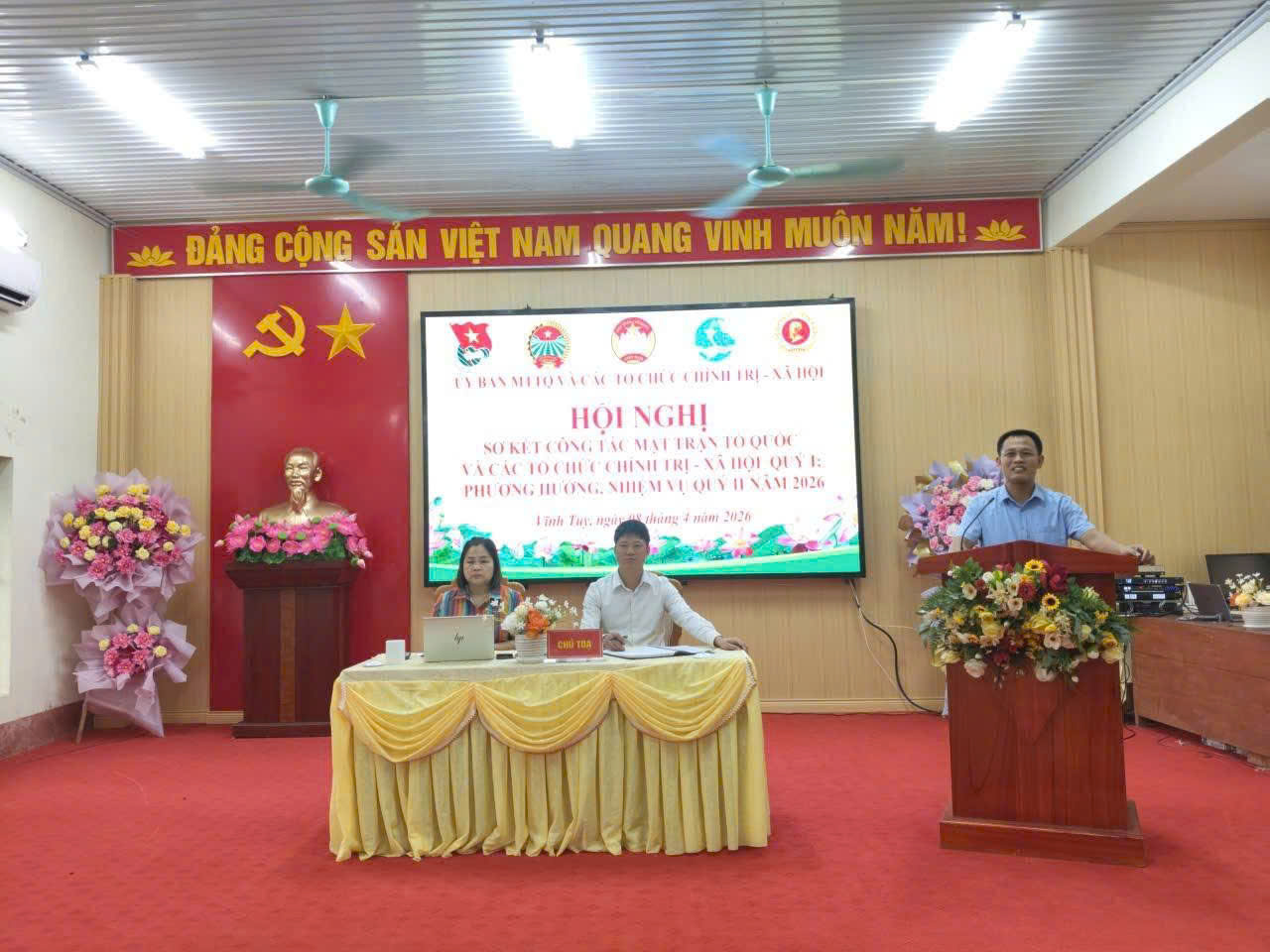 Hội nghị sơ kết công tác Mặt trận quý I, triển khai nhiệm vụ quý II năm 2026