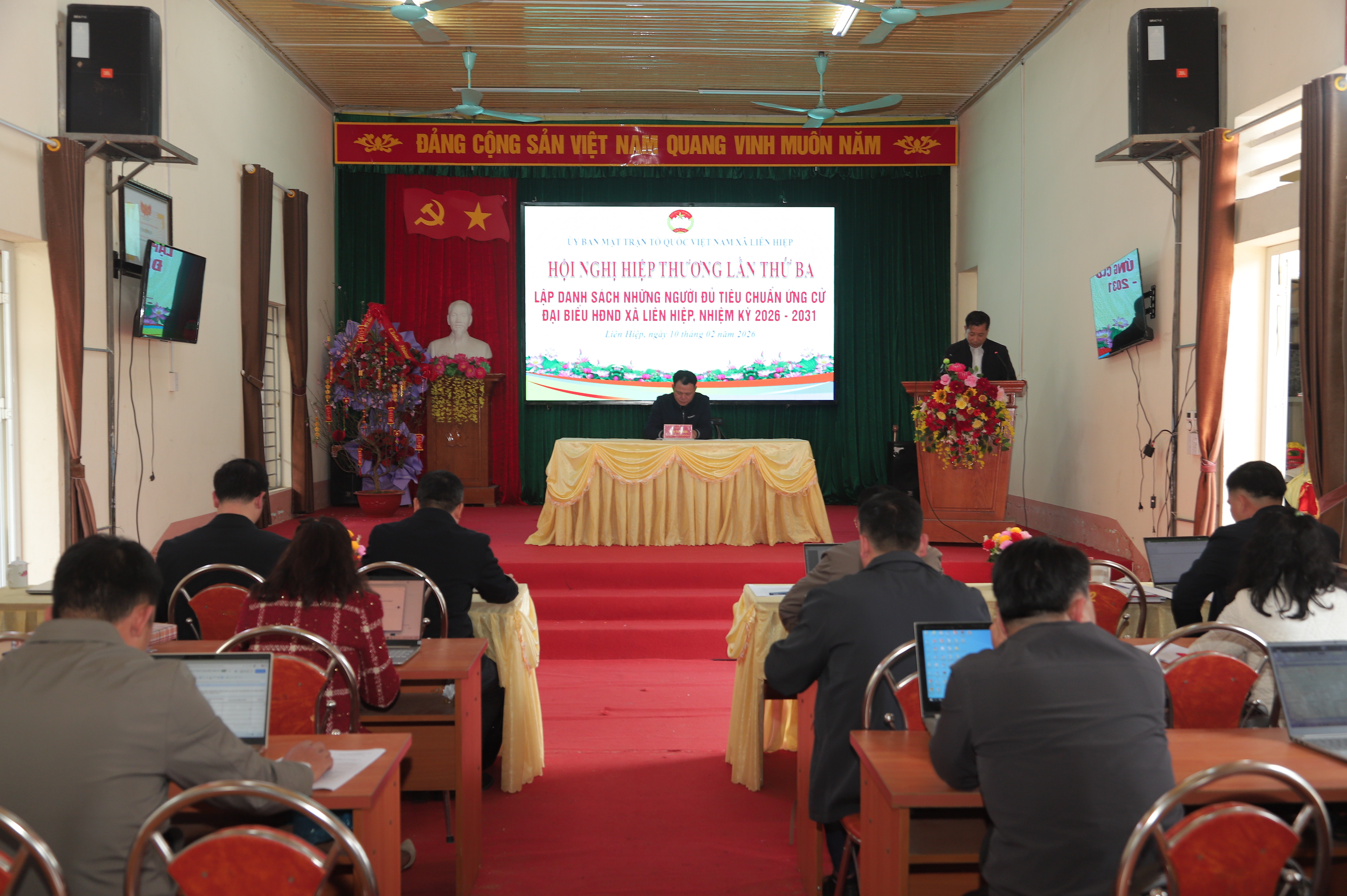 Ủy ban MTTQ xã Liên Hiệp tổ chức Hội nghị hiệp thương lần thứ ba