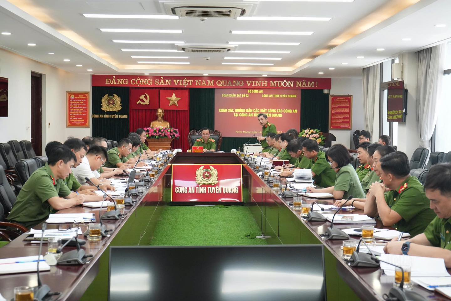 KHẢO SÁT, HƯỚNG DẪN CÁC MẶT CÔNG TÁC CÔNG AN SAU SÁP NHẬP