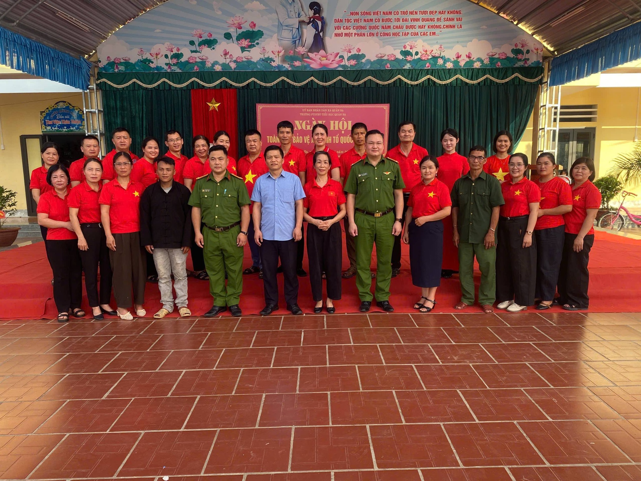 TRƯỜNG PTDTBT TIỂU HỌC QUẢN BẠ TỔ CHỨC NGÀY HỘI TOÀN DÂN BẢO VỆ AN NINH TỔ QUỐC NĂM 2026