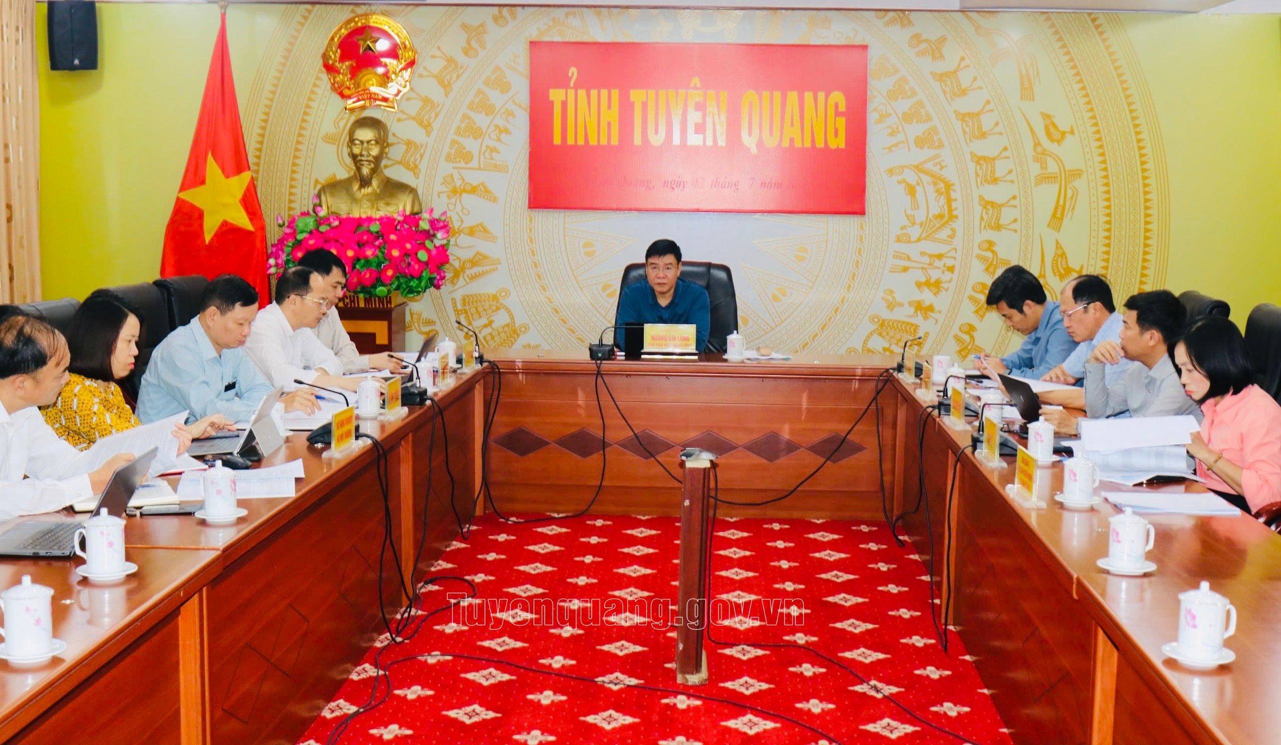 Phó Chủ tịch UBND tỉnh Hoàng Gia Long làm việc với 16 xã cụm VI về định hướng phát triển kinh tế - xã hội 5 năm 2026 -2030