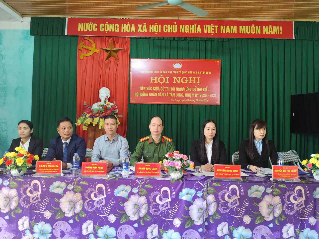  Danh sách ứng cử viên đại biểu Hội đồng nhân dân xã Tân Long  nhiệm kỳ 2026 – 2031(đơn vị bầu cử số 03)