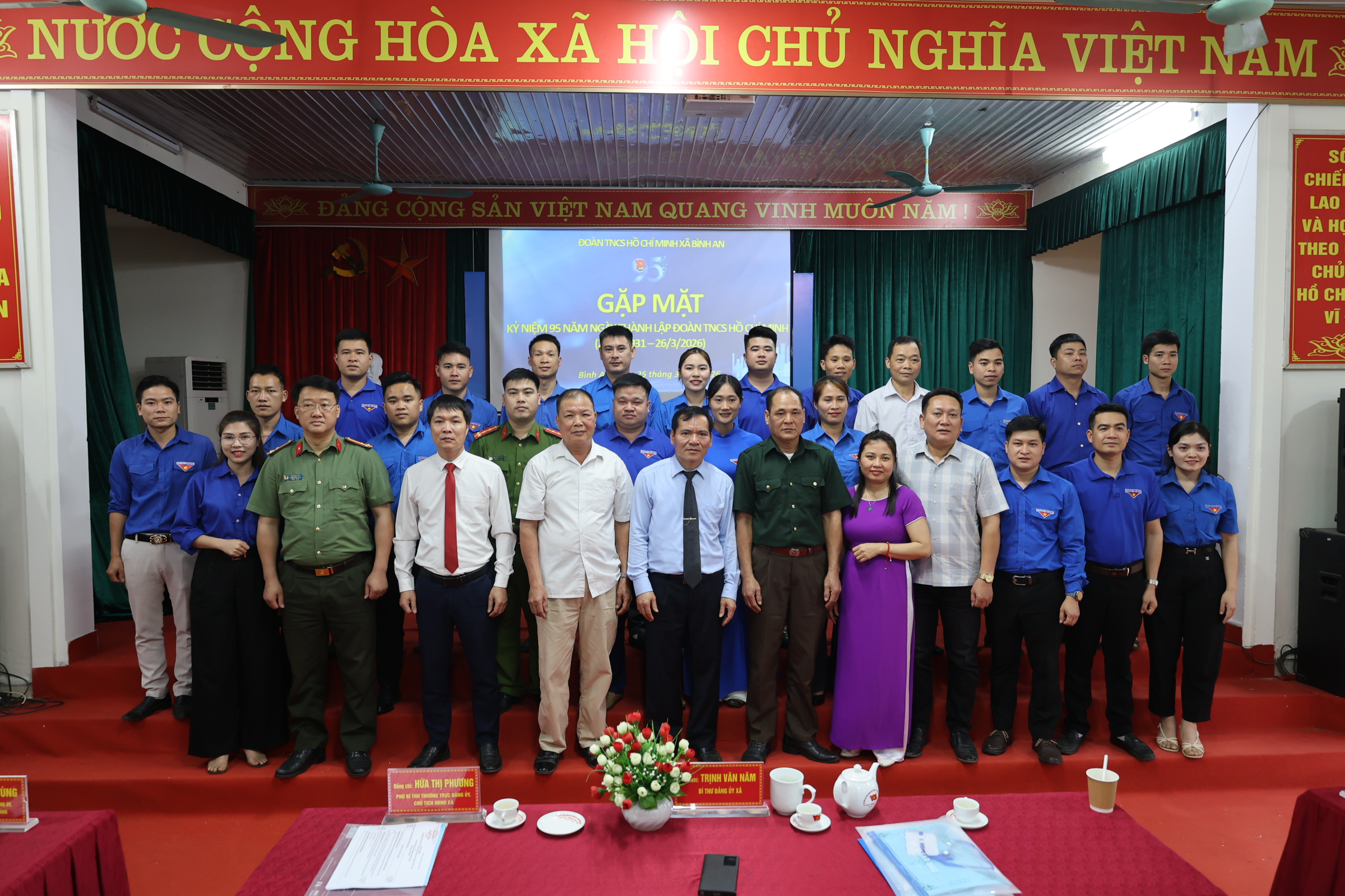 Chiều 25/3, tại Nhà văn hóa xã Bình An (thôn Tống Pu), Ủy ban Hội Liên hiệp Thanh niên Việt Nam xã Bình An đã long trọng tổ chức Đại hội đại biểu Hội Liên hiệp Thanh niên Việt Nam xã Bình An lần thứ I, nhiệm kỳ 2026 - 2029.