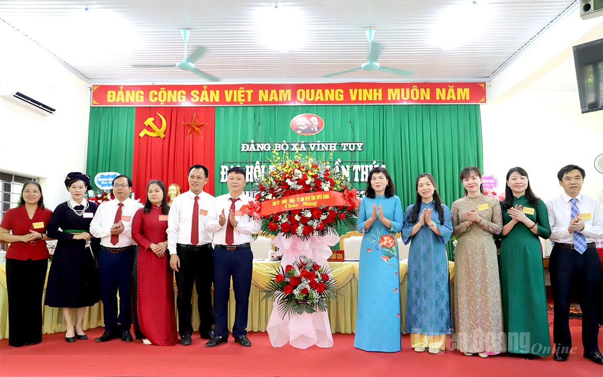 Đảng bộ xã Vĩnh Tuy và Ban Nội chính Tỉnh ủy tổ chức Đại hội nhiệm kỳ 2025-2030