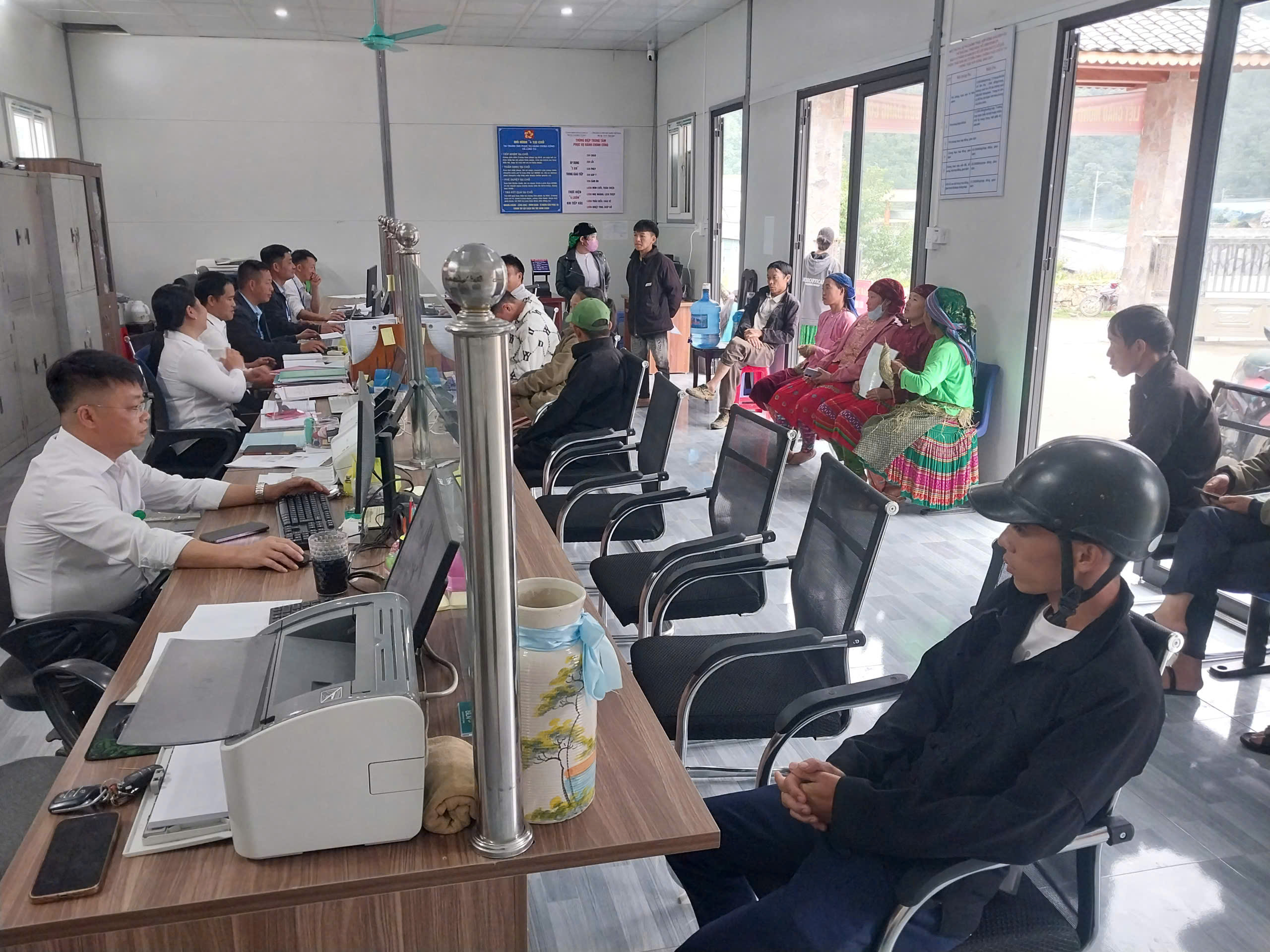 Trung tâm phục vụ hành chính công xã Lũng Cú sau sáp nhập – Nâng cao chất lượng phục vụ người dân