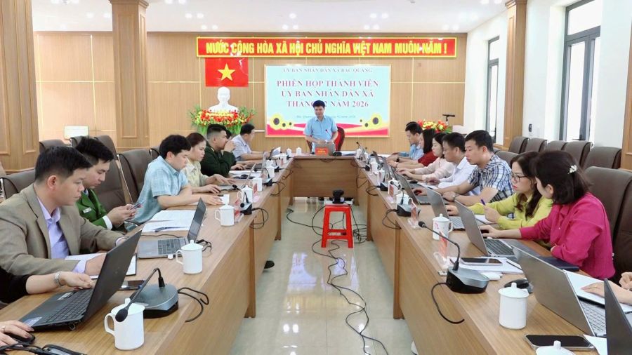Phiên họp thành viên UBND xã tháng 2/2026