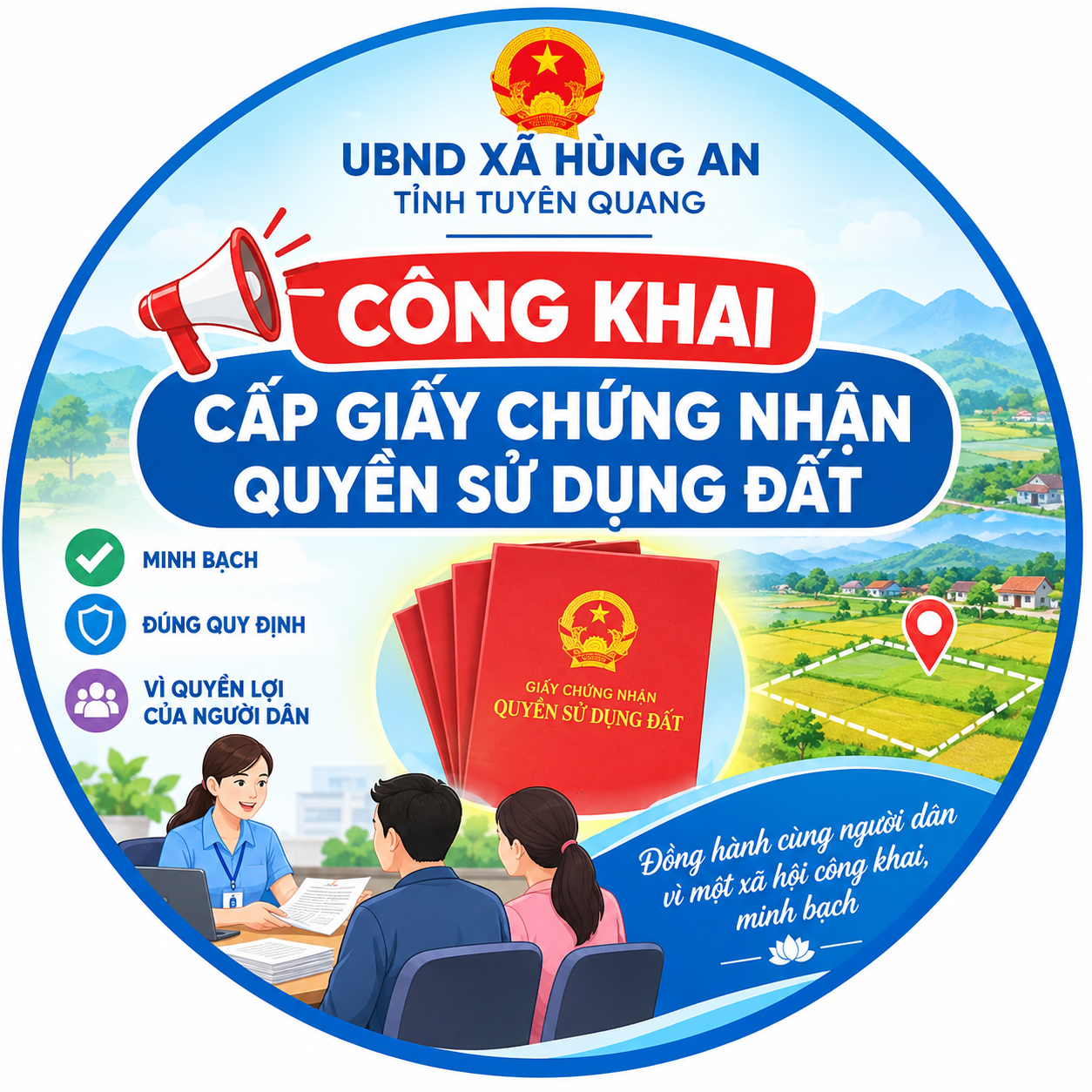 Thông báo công khai cấp giấy chứng nhận QSD đất ông Hoàng Hải Từ