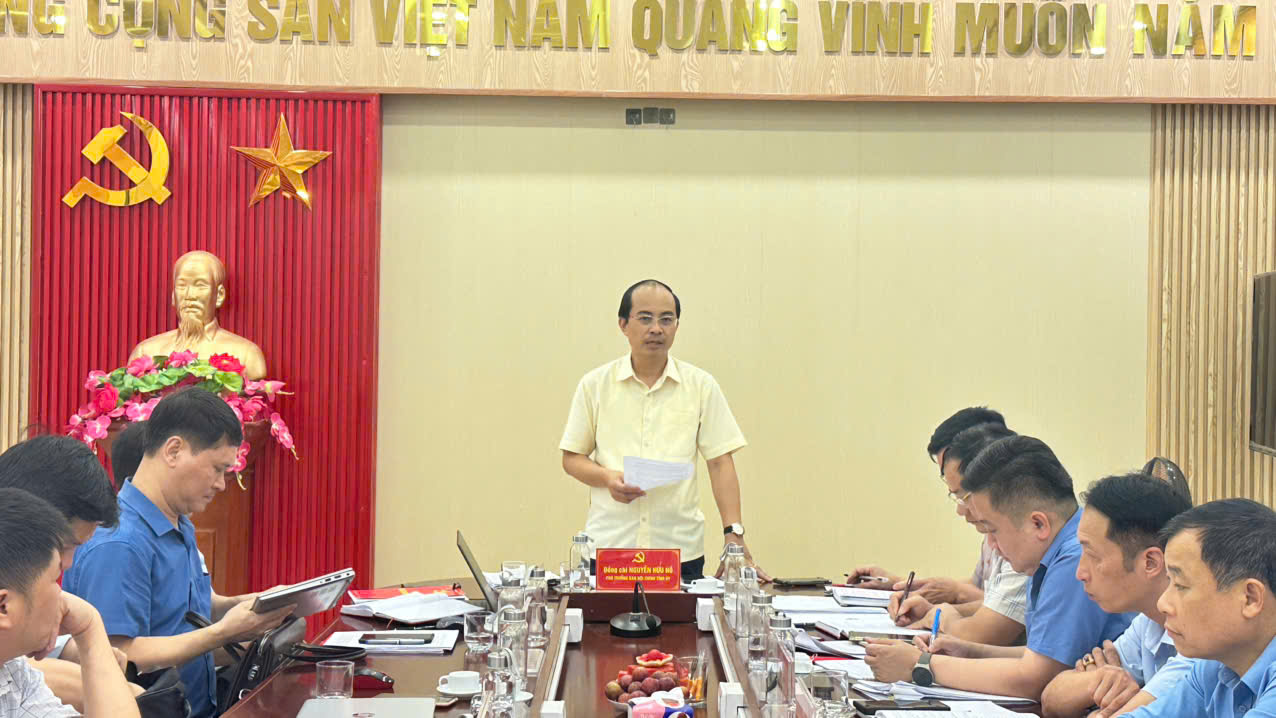 Đoàn kiểm tra, giám sát số 279 của Ban Thường vụ Tỉnh ủy làm việc tại xã Thượng Nông