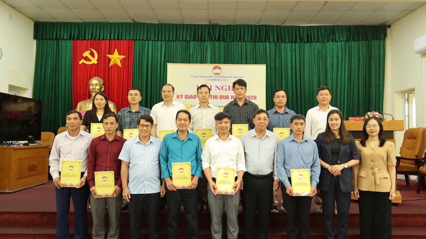 HỘI NGHỊ KÝ KẾT GIAO ƯỚC THI ĐUA CỦA ỦY BAN MTTQ VIỆT NAM CỤM SỐ 03