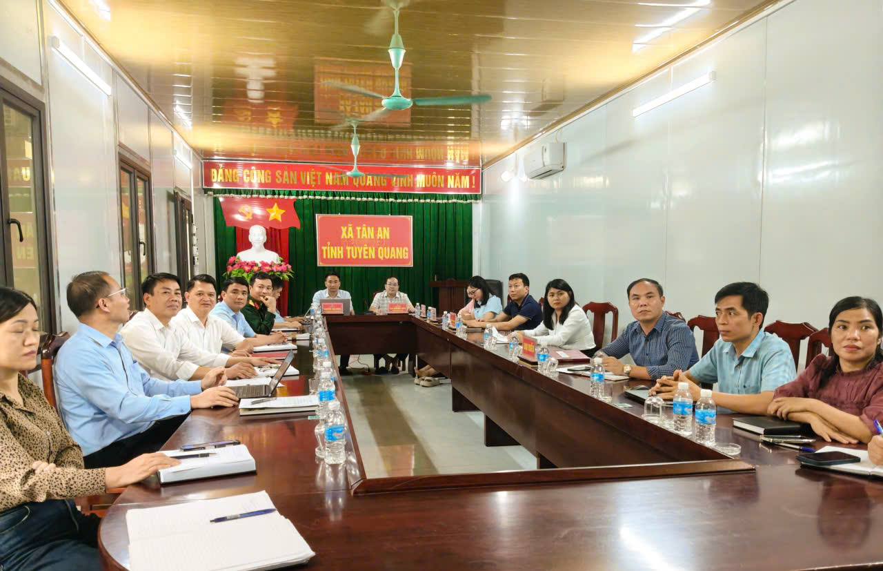 Xã Tân An tham dự trực tuyến buổi làm việc về định hướng phát triển kinh tế - xã hội giai đoạn 2026 - 2030