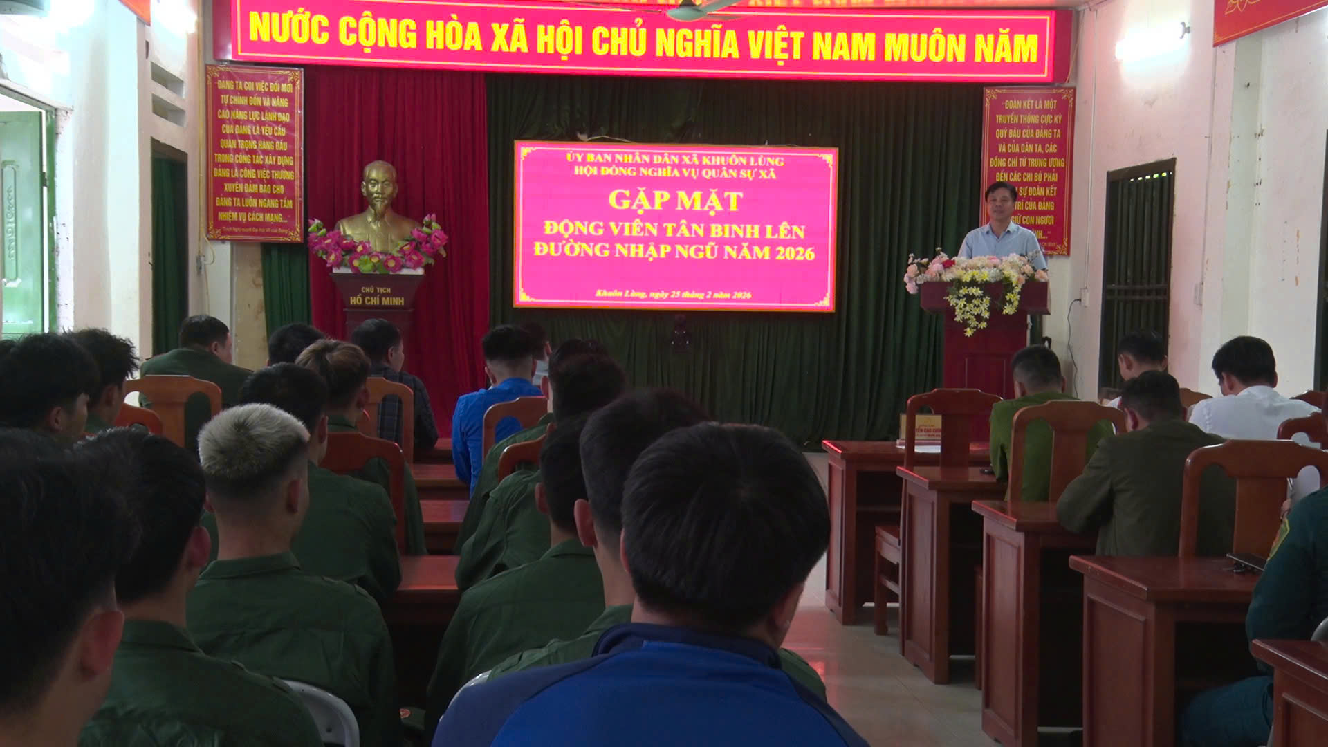 Hội nghị gặp mặt, động viên tân binh lên đường nhập ngũ năm 2026