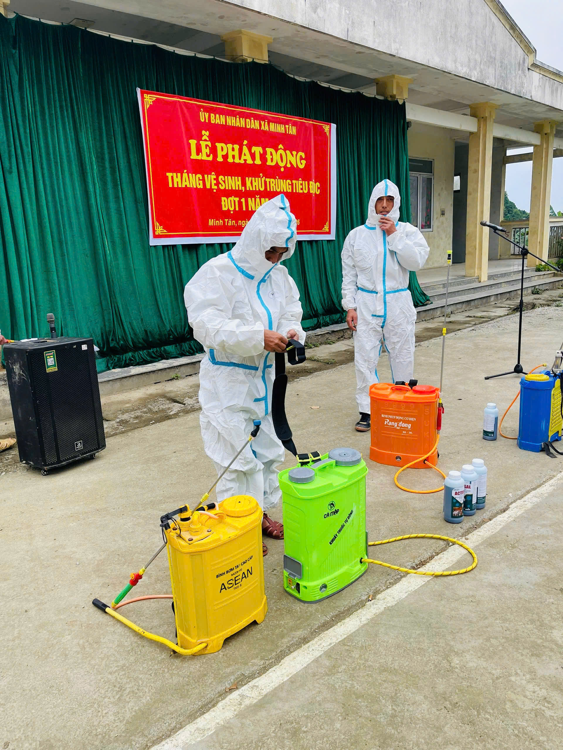 Xã Minh Tân phát động Tháng vệ sinh, khử trùng, tiêu độc đợt 1 năm 2026